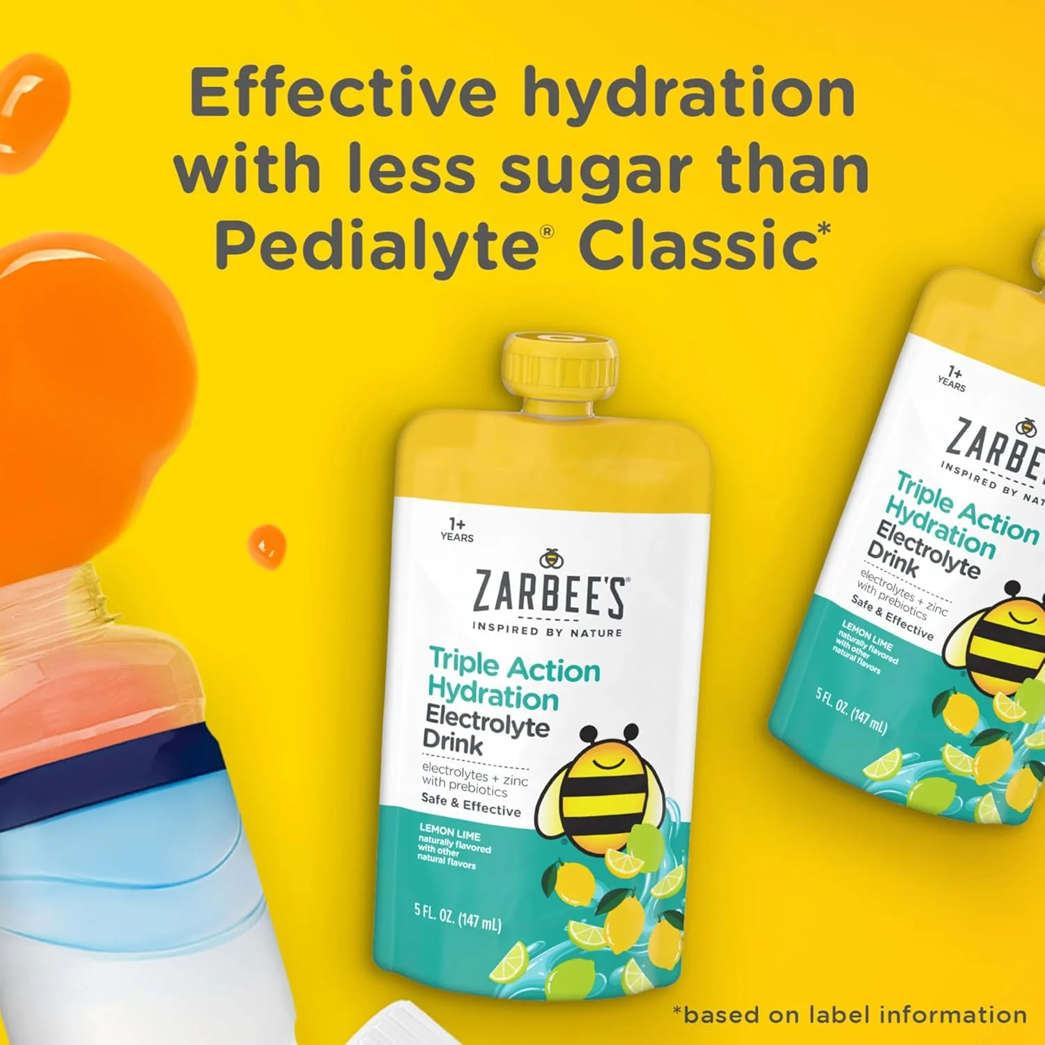 نوشیدنی الکترولیت آبرسان سه گانه زاربی برای کودکان، کم شکر با پریبیوتیک و زینک، مناسب کم آبی خفیف تا متوسط، طعم لیموناد توت فرنگی و لیمو ترش، 12 عدد بسته 148 میلی لیتری نوشیدنی الکترولیت آبرسان سه گانه زاربی برای کودکان، کم شکر با پریبیوتیک و زینک، مناسب کم آبی خفیف تا متوسط، طعم لیموناد توت فرنگی و لیمو ترش، 12 عدد بسته 148 میلی لیتری