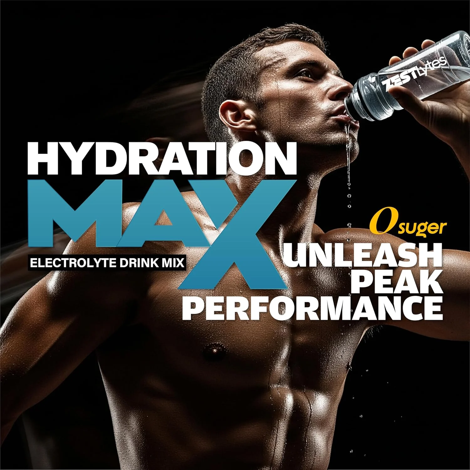 پودر الکترولیت بدون قند با طعم میوه شور، 40 عدد پودر نوشیدنی الکترولیت، طعم دهنده های مایع | 9 ویتامین و ماده مغذی | 2 عامل آبرسانی