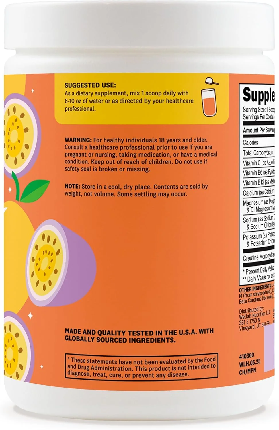 پودر کراتین + آبرسانی ولا (انبه پشن فروت) 30 سروینگ - مخلوط نوشیدنی الکترولیتی با 3 گرم کراتین مونوهیدرات پودر کراتین + آبرسانی ولا (انبه پشن فروت) 30 سروینگ - مخلوط نوشیدنی الکترولیتی با 3 گرم کراتین مونوهیدرات