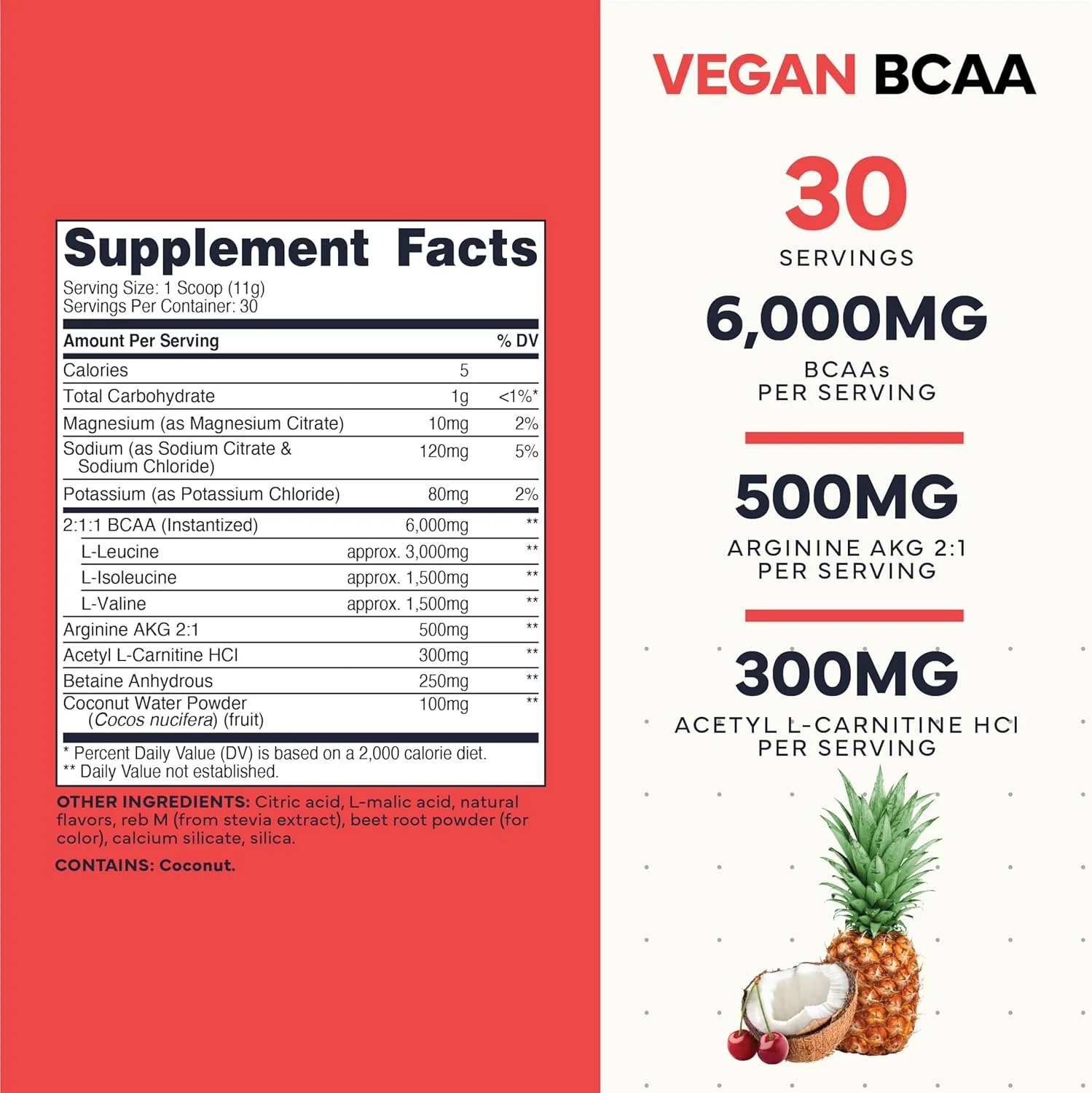 پودر بی سی ای ای گیاهی فوق العاده تمیز تایپ زیرو + الکترولیت ها (پانچ میوه های استوایی | 6 گرم) 2:1:1 بدون شکر/بدون سوکرالوز مکمل اسیدهای آمینه بی سی ای ای - نوشیدنی اسیدهای آمینه گیاهی بی سی ای ای بعد از تمرین، 30 سروینگ پودر بی سی ای ای گیاهی فوق العاده تمیز تایپ زیرو + الکترولیت ها (پانچ میوه های استوایی | 6 گرم) 2:1:1 بدون شکر/بدون سوکرالوز مکمل اسیدهای آمینه بی سی ای ای - نوشیدنی اسیدهای آمینه گیاهی بی سی ای ای بعد از تمرین، 30 سروینگ