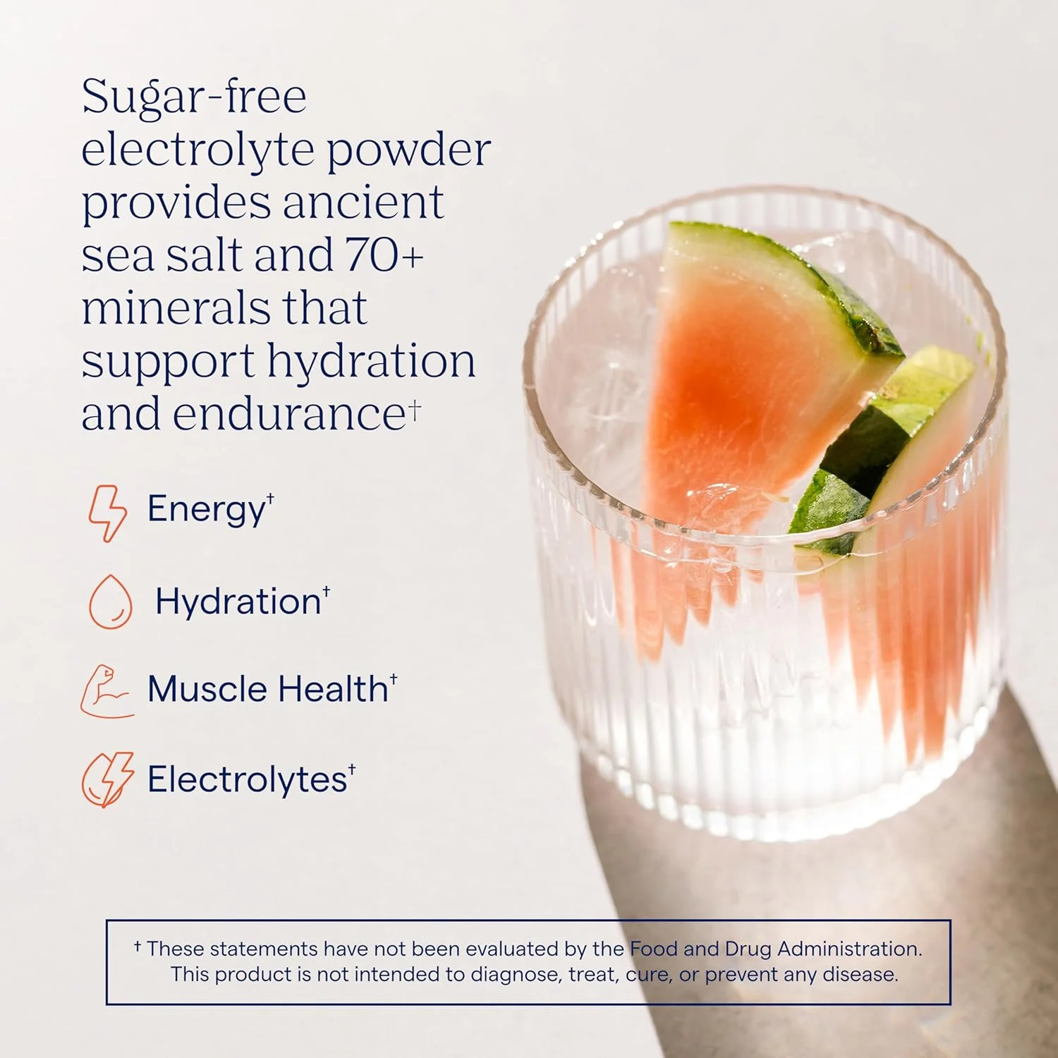 مخلوط نوشیدنی الکترولیتی بدون شکر با طعم هندوانه شور Trace Minerals ZeroLyte - پشتیبانی از هیدراتاسیون، انرژی، استقامت - نمک دریایی باستانی، مواد معدنی طیف کامل، آب نارگیل - 30 بسته