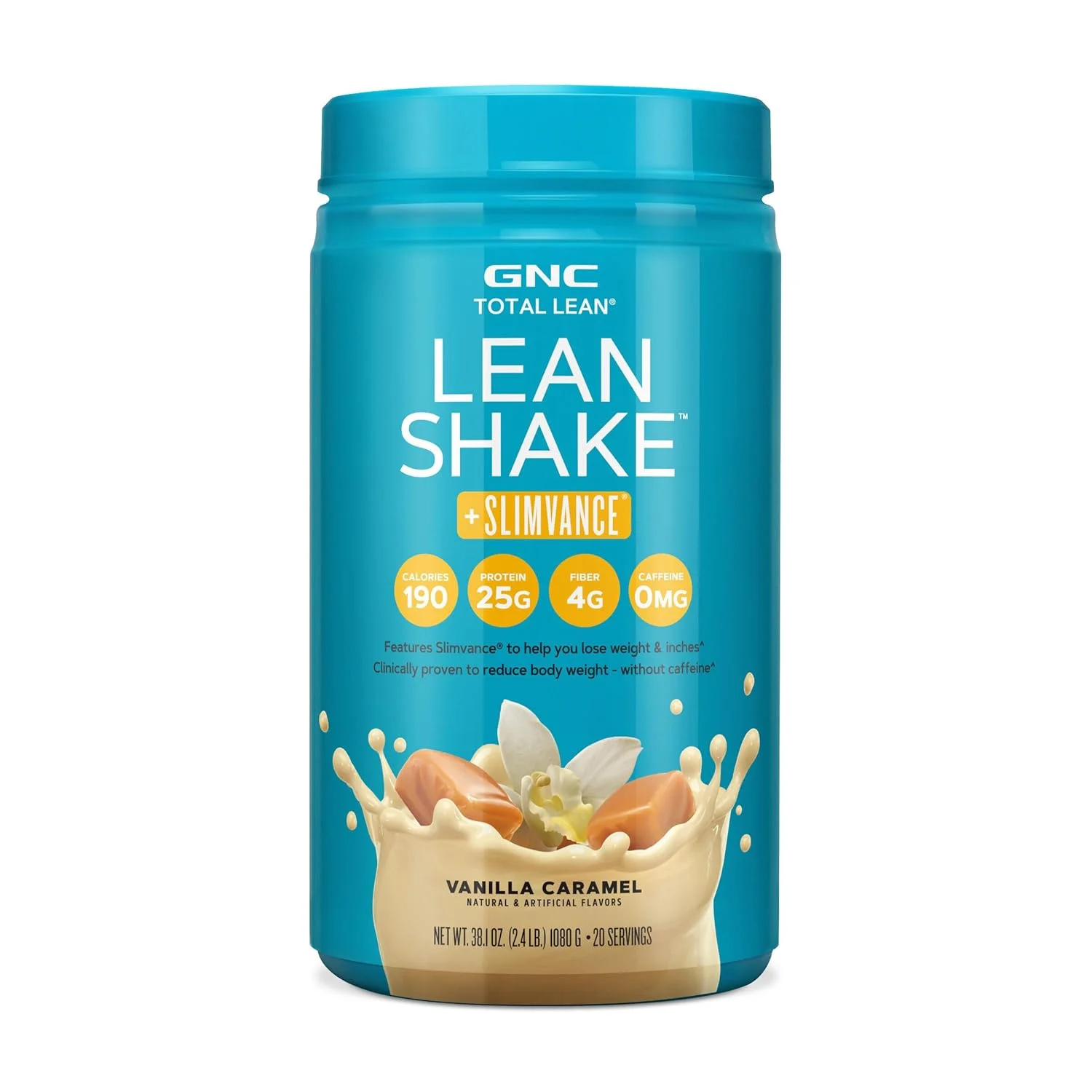 GNC Total Lean Lean Shake + Slimvance بدون کافئین - وانیل کارامل (20 سروینگ) GNC Total Lean Lean Shake + Slimvance بدون کافئین - وانیل کارامل (20 سروینگ)