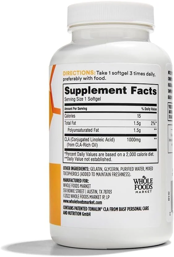 365 by Whole Foods Market, Tonalin Cla 1300Mg، 90 سافت ژل (بسته 2 عددی)