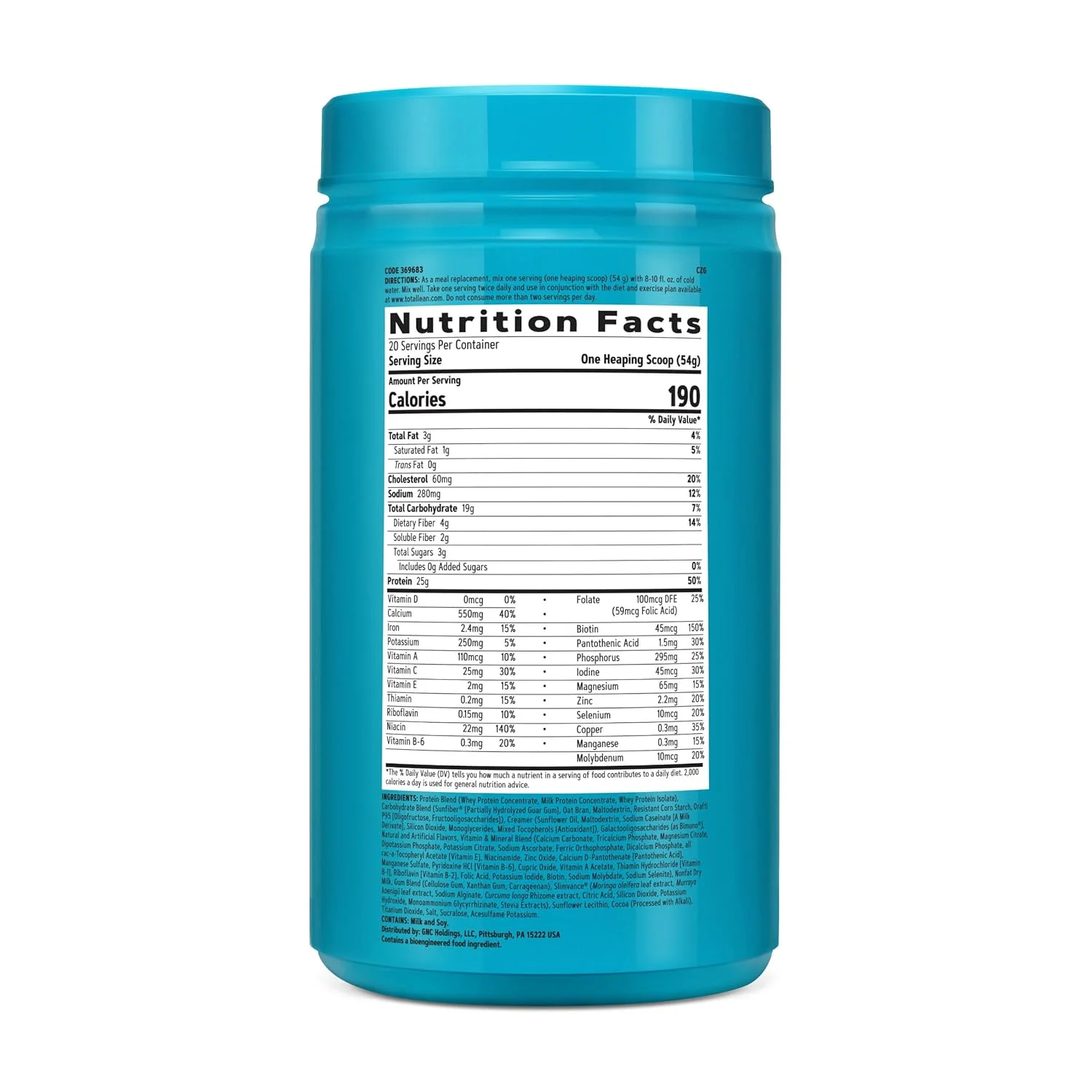 GNC Total Lean Lean Shake + Slimvance بدون کافئین - وانیل کارامل (20 سروینگ) GNC Total Lean Lean Shake + Slimvance بدون کافئین - وانیل کارامل (20 سروینگ)