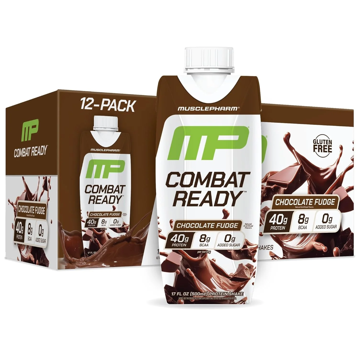 نوشیدنی پروتئینی آماده مصرف MusclePharm Combat Ready، حاوی 40 گرم پروتئین، 8 گرم BCAA، 8.7 گرم گلوتامین، 5 گرم فیبر، بدون شکر افزوده، بدون گلوتن، شکلات فاج، 500 میلی لیتر (بسته 12 عددی) نوشیدنی پروتئینی آماده مصرف MusclePharm Combat Ready، حاوی 40 گرم پروتئین، 8 گرم BCAA، 8.7 گرم گلوتامین، 5 گرم فیبر، بدون شکر افزوده، بدون گلوتن، شکلات فاج، 500 میلی لیتر (بسته 12 عددی)