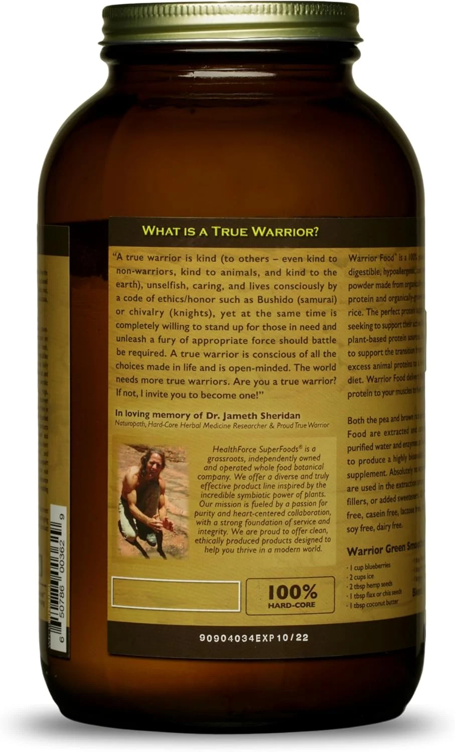 پودر پروتئین سوپرفودز HealthForce Warrior Food - طعم خرنوب - 500 گرم پودر پروتئین سوپرفودز HealthForce Warrior Food - طعم خرنوب - 500 گرم