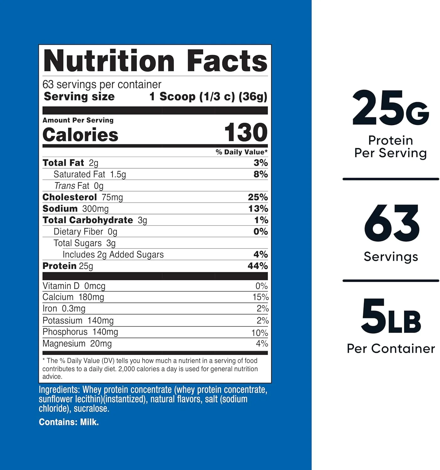 پودر پروتئین وی نوتری‌کاست، وانیلی، 5 پوند - کنسانتره پروتئین وی