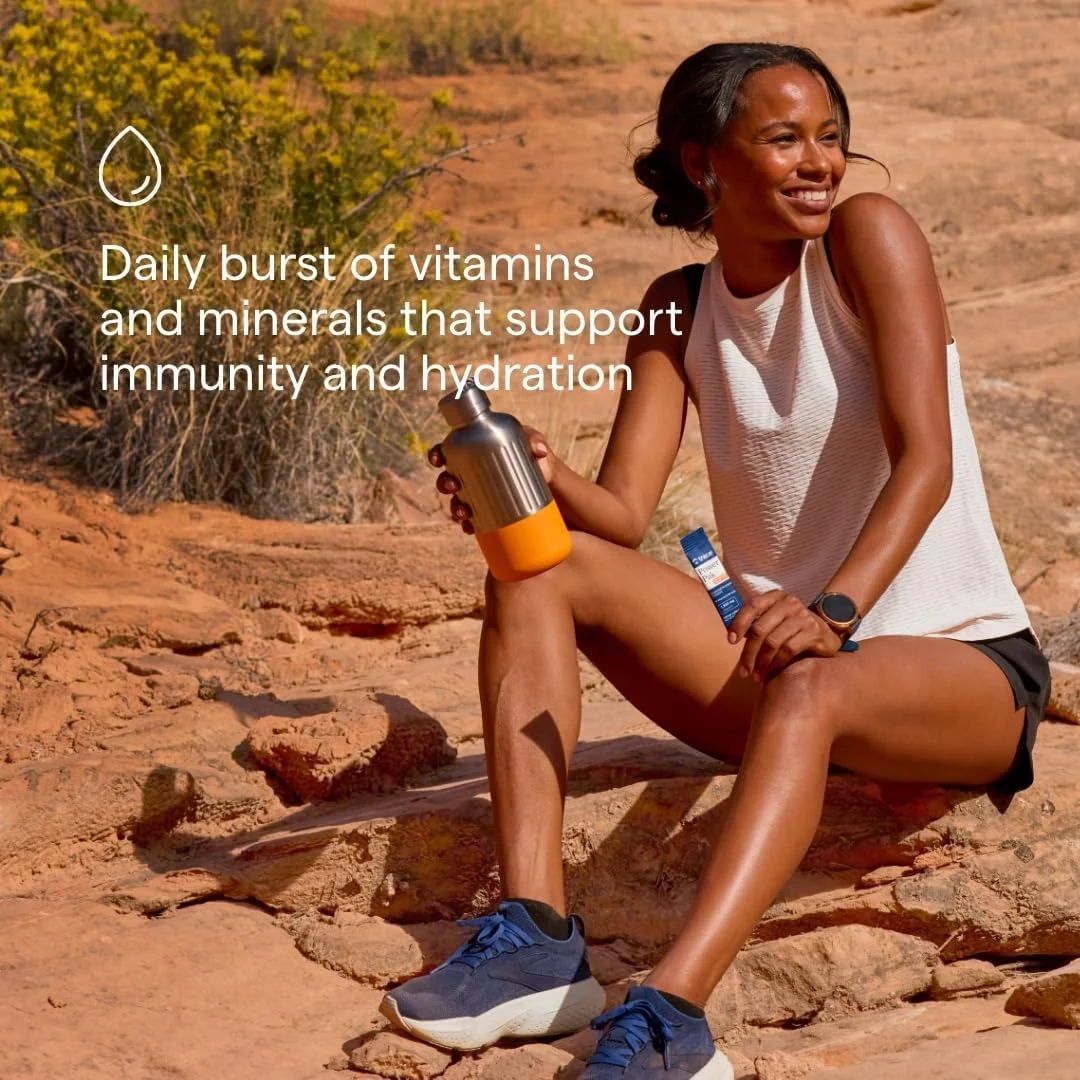 پاور پک مولتی ویتامین و مولتی مینرال تریس مینرالز - پشتیبانی الکترولیت - 1200 میلی گرم ویتامین C به همراه 70+ ماده معدنی کمیاب - طعم های تمشک، آکای بری و انار بلوبری - 90 بسته