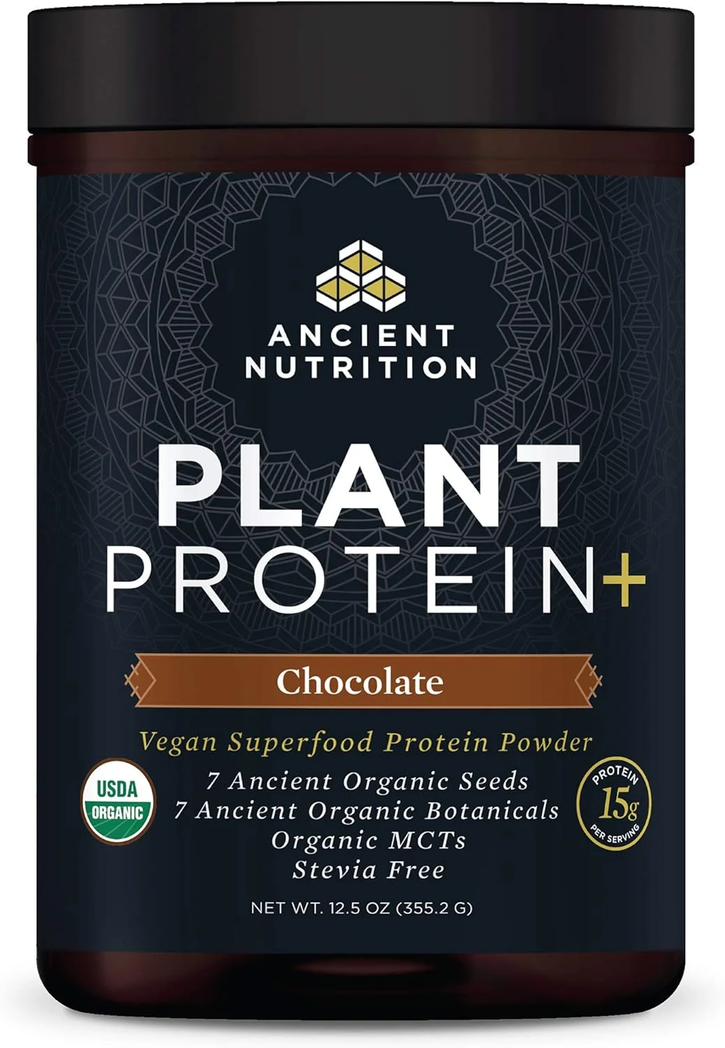پودر پروتئین گیاهی Ancient Nutrition، پروتئین گیاهی +، شکلاتی، مکمل سوپرفود ارگانیک و وگان، 15 گرم پروتئین در هر وعده، بدون گلوتن، مناسب برای رژیم پالئو، 12 وعده پودر پروتئین گیاهی Ancient Nutrition، پروتئین گیاهی +، شکلاتی، مکمل سوپرفود ارگانیک و وگان، 15 گرم پروتئین در هر وعده، بدون گلوتن، مناسب برای رژیم پالئو، 12 وعده