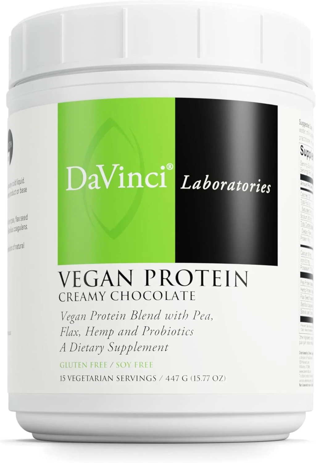 پروتئین ویگن داوینچی لبز - مکمل پودر پروتئین برای حمایت از ترمیم عضلات و بافت ها* - مکمل پروتئین ویگن با پروتئین نخود فرنگی و دانه کتان - شکلاتی خامه ای، 15 سروینگ (477 گرم) پروتئین ویگن داوینچی لبز - مکمل پودر پروتئین برای حمایت از ترمیم عضلات و بافت ها* - مکمل پروتئین ویگن با پروتئین نخود فرنگی و دانه کتان - شکلاتی خامه ای، 15 سروینگ (477 گرم)