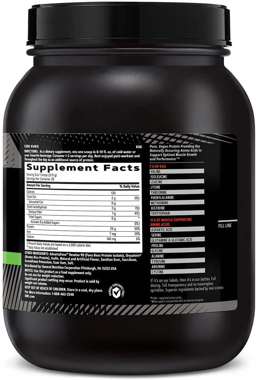 پروتئین ایزوله گیاهی GNC AMP - طعم وانیل کوکی (28 سروینگ)