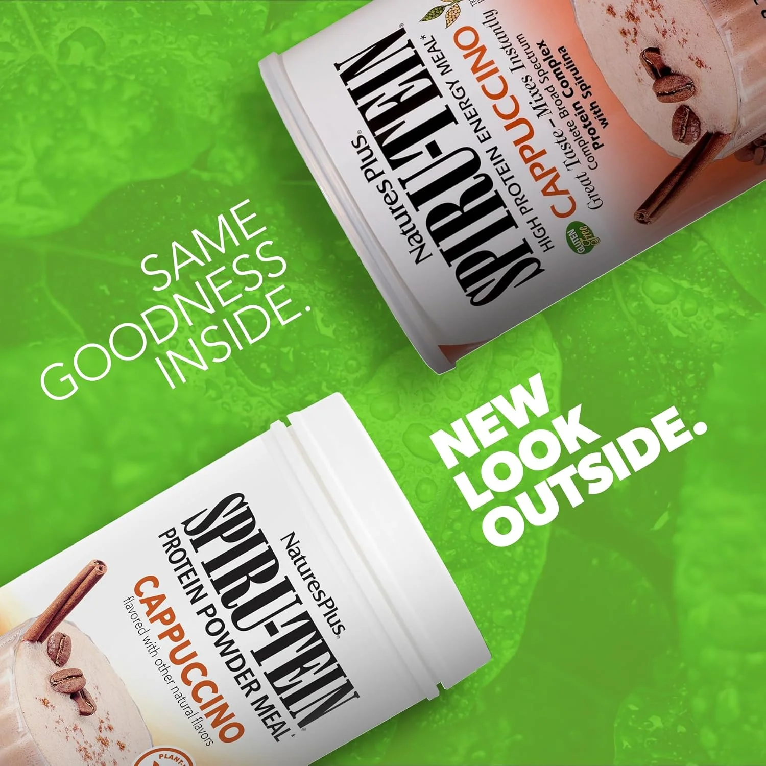 نوشیدنی پروتئینی SPIRU-TEIN نیچرز پلاس - طعم کاپوچینو - 1.02 کیلوگرم، پودر پروتئین اسپیرولینا - جایگزین غذای گیاهی، ویتامین ها و مواد معدنی برای انرژی - گیاهی - 32 سروینگ نوشیدنی پروتئینی SPIRU-TEIN نیچرز پلاس - طعم کاپوچینو - 1.02 کیلوگرم، پودر پروتئین اسپیرولینا - جایگزین غذای گیاهی، ویتامین ها و مواد معدنی برای انرژی - گیاهی - 32 سروینگ