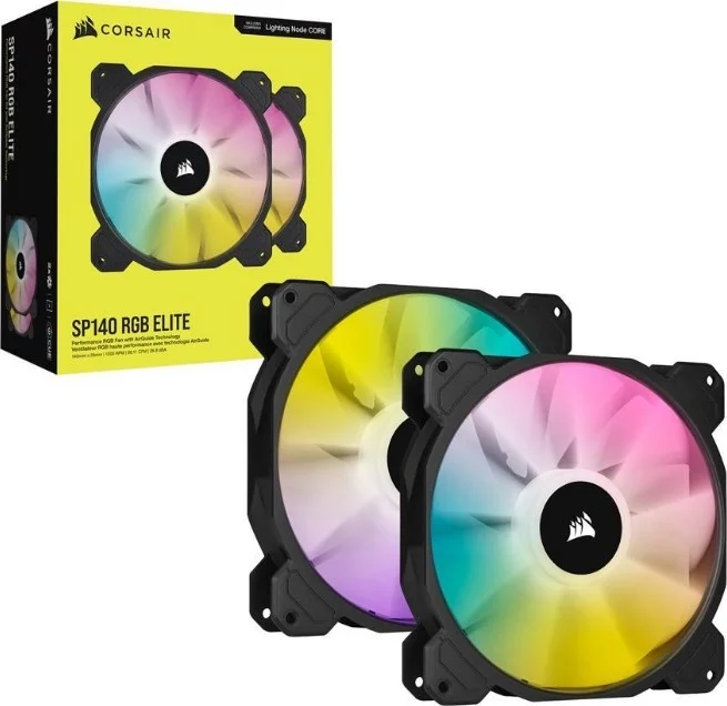 کیت فن دوگانه Corsair iCUE SP140، عملکرد RGB ELITE، 140mm PWM، به همراه Lighting Node CORE | CO-9050111-WW - تصویر 2 کیت فن دوگانه Corsair iCUE SP140، عملکرد RGB ELITE، 140mm PWM، به همراه Lighting Node CORE | CO-9050111-WW - تصویر 2