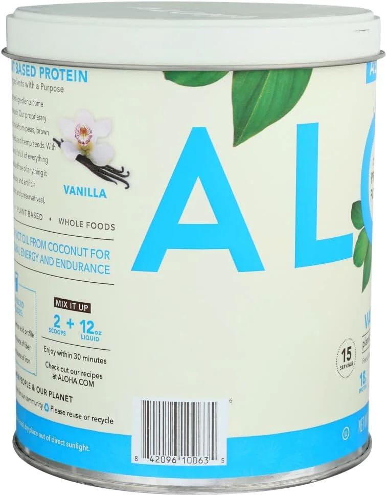 پودر پروتئین گیاهی ارگانیک ALOHA، وانیلی، 18 گرم پروتئین، دارای گواهی USDA ارگانیک، بدون گلوتن و غیر تراریخته، 525 گرم (بسته 1 عددی) پودر پروتئین گیاهی ارگانیک ALOHA، وانیلی، 18 گرم پروتئین، دارای گواهی USDA ارگانیک، بدون گلوتن و غیر تراریخته، 525 گرم (بسته 1 عددی)