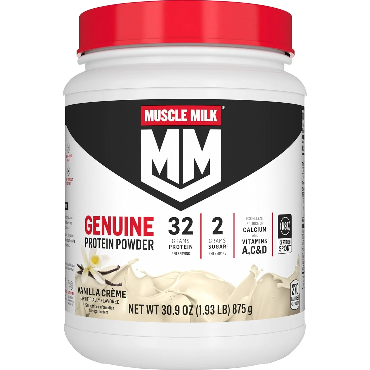 پودر پروتئین Muscle Milk Genuine، کرم وانیلی، 875 گرم، 12 سروینگ، 32 گرم پروتئین، 2 گرم شکر، کلسیم، ویتامین های A، C و D، دارای گواهی NSF برای ورزش، میان وعده انرژی زا، بسته بندی ممکن است متفاوت باشد پودر پروتئین Muscle Milk Genuine، کرم وانیلی، 875 گرم، 12 سروینگ، 32 گرم پروتئین، 2 گرم شکر، کلسیم، ویتامین های A، C و D، دارای گواهی NSF برای ورزش، میان وعده انرژی زا، بسته بندی ممکن است متفاوت باشد