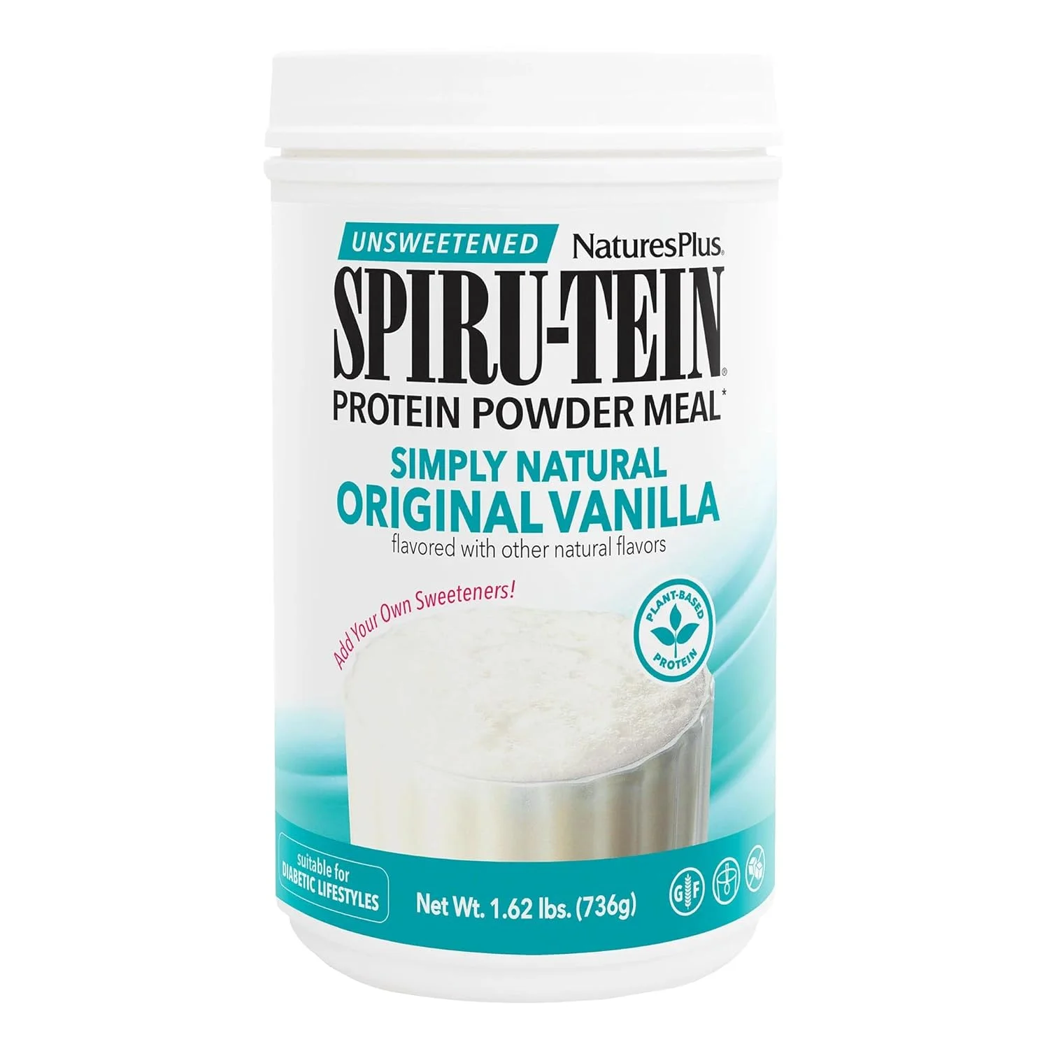 نچرالز پلاس SPIRU-TEIN Simply Natural، وانیل اورجینال - 740 گرم - شیک پروتئینی گیاهی بدون شکر - 32 سروینگ نچرالز پلاس SPIRU-TEIN Simply Natural، وانیل اورجینال - 740 گرم - شیک پروتئینی گیاهی بدون شکر - 32 سروینگ