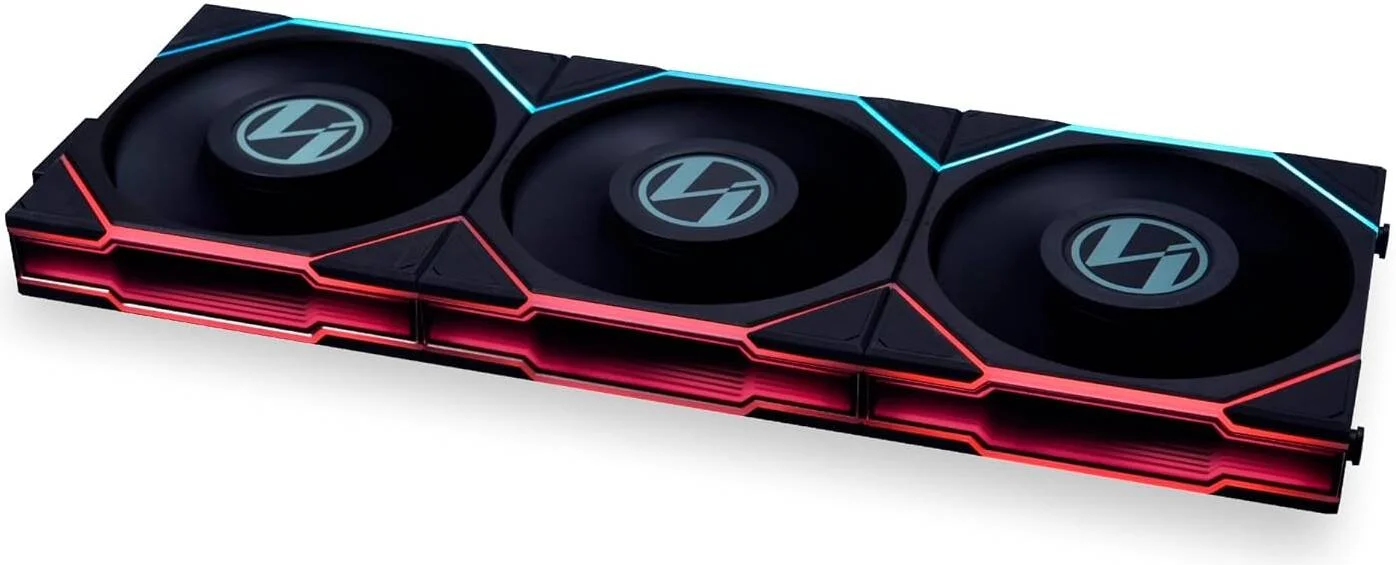 فن کیس لیان لی Uni Fan TL 120، ال سی دی 1.6 اینچی، سایز فن 120 میلی‌متری، سرعت فن 1900 دور در دقیقه، جریان هوای 62 CFM، مواد PA66 / PBT، بلبرینگ Fluid Dynamic، بسته‌ سه تایی، به همراه کنترلر، مشکی | G99.12TLLCD3B.00