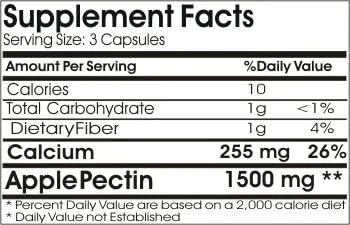 پکتین سیب 1500 میلی گرم ~ 180 کپسول - بدون افزودنی ~ مکمل های ناتوریتشن