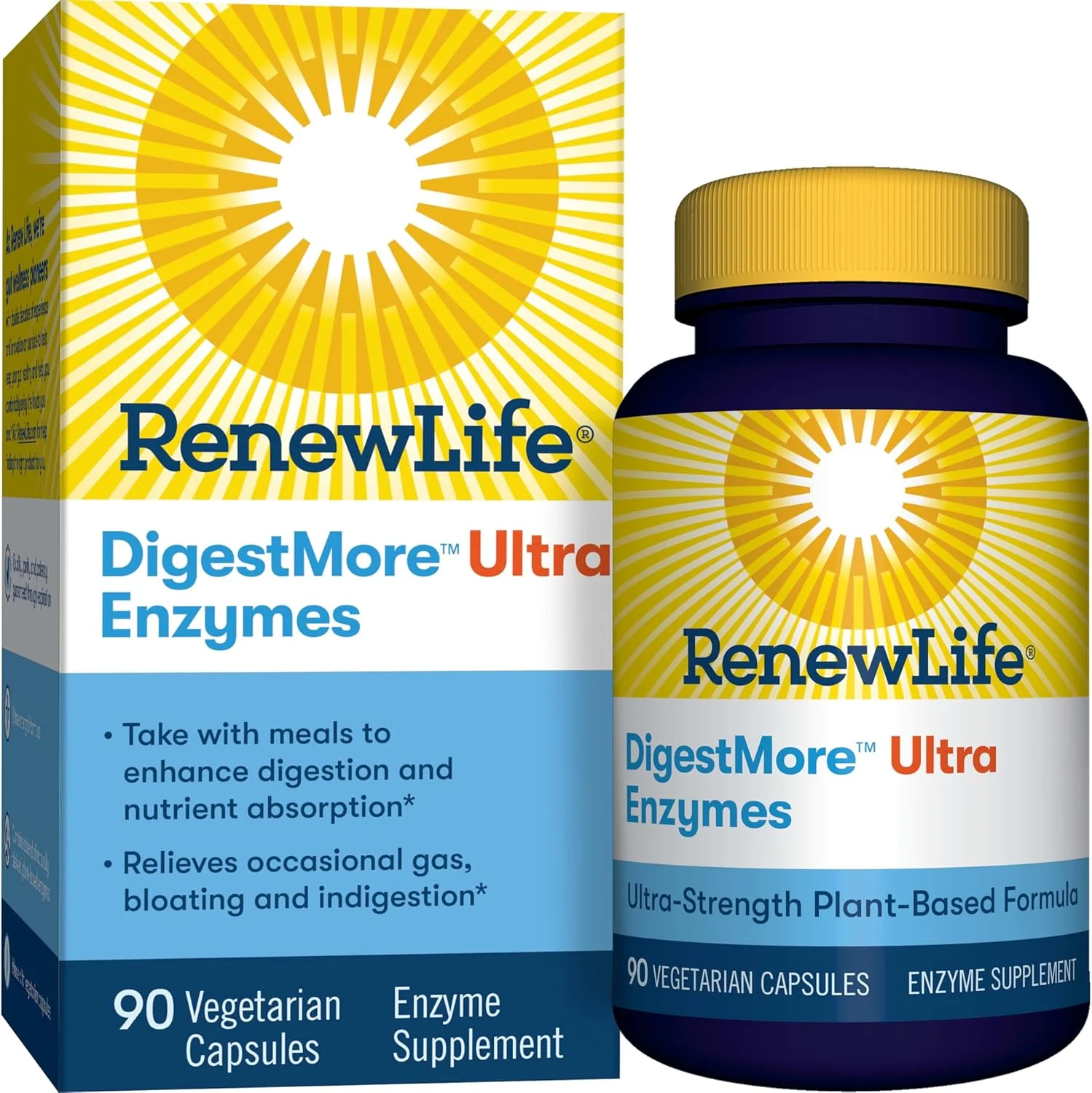 آنزیم های گوارشی فوق العاده قوی DigestMore Ultra Renew Life - فرمول آنزیم گوارشی گیاهی با قدرت فوق العاده برای آقایان و بانوان - 90 کپسول گیاهی آنزیم های گوارشی فوق العاده قوی DigestMore Ultra Renew Life - فرمول آنزیم گوارشی گیاهی با قدرت فوق العاده برای آقایان و بانوان - 90 کپسول گیاهی