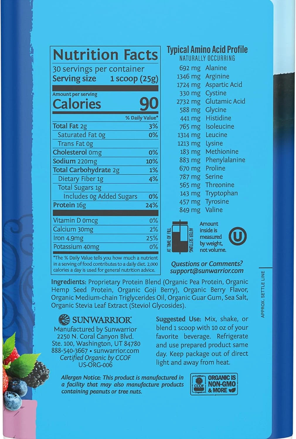 پودر پروتئین گیاهی بر پایه گیاهان | توت، 30 سروینگ و پروتئین شفاف گیاهی | 30 سروینگ، با طعم تمشک پودر پروتئین گیاهی بر پایه گیاهان | توت، 30 سروینگ و پروتئین شفاف گیاهی | 30 سروینگ، با طعم تمشک