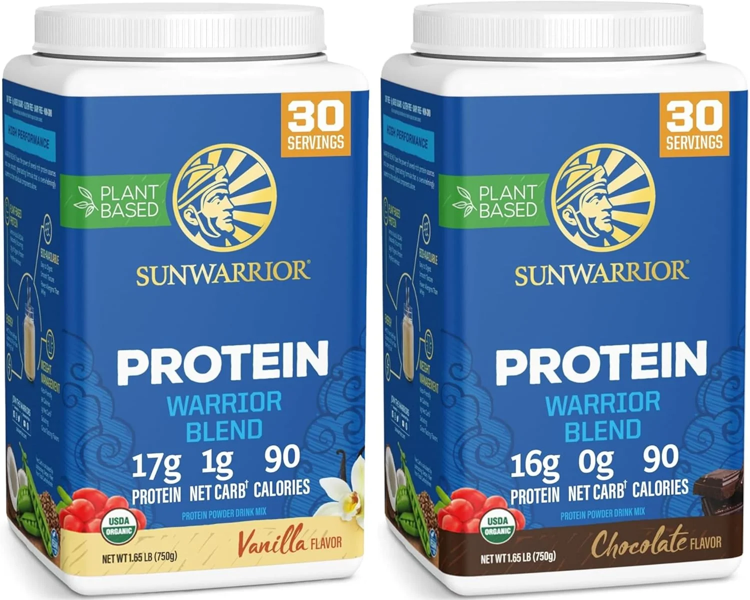 مجموعه پودر پروتئین گیاهی ارگانیک سان واریر با طعم شکلات و وانیل | بسته ویژه و مقرون به صرفه | پودر پروتئین ارگانیک وگان | فاقد مواد پرکننده لبنیات، سویا و گلوتن (30 سروینگ در هر بسته) مجموعه پودر پروتئین گیاهی ارگانیک سان واریر با طعم شکلات و وانیل | بسته ویژه و مقرون به صرفه | پودر پروتئین ارگانیک وگان | فاقد مواد پرکننده لبنیات، سویا و گلوتن (30 سروینگ در هر بسته)