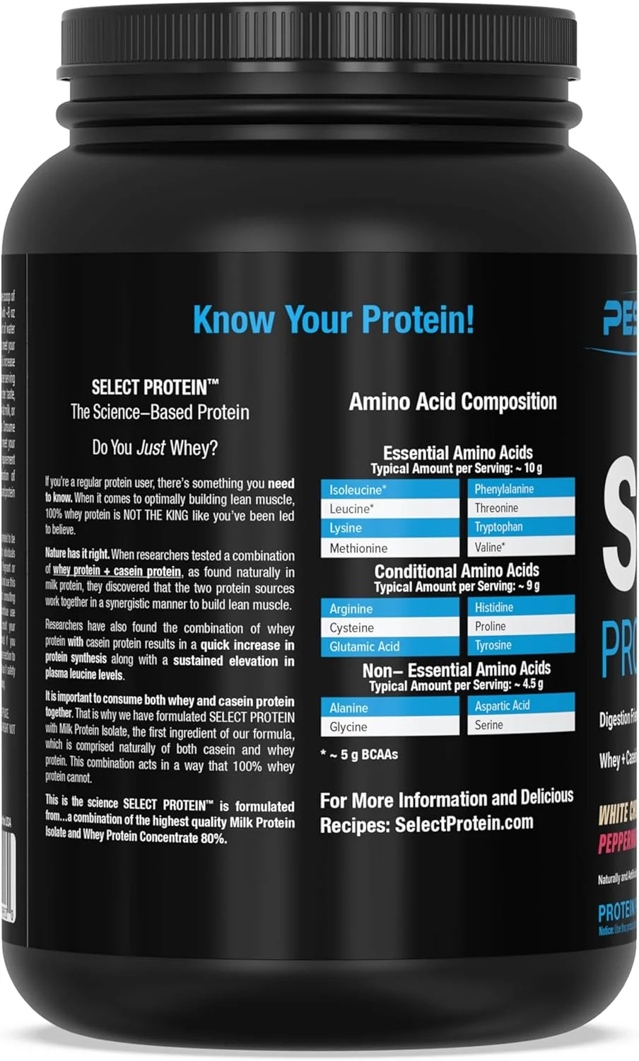 پودر پروتئین سلکت PEScience، مخلوط وی و کازئین، پودر پروتئین تمیز برای زنان و مردان، کم کالری، کم کربوهیدرات، مناسب برای کتو، بدون گلوتن - شکلات سفید نعنایی، 27 سروینگ پودر پروتئین سلکت PEScience، مخلوط وی و کازئین، پودر پروتئین تمیز برای زنان و مردان، کم کالری، کم کربوهیدرات، مناسب برای کتو، بدون گلوتن - شکلات سفید نعنایی، 27 سروینگ