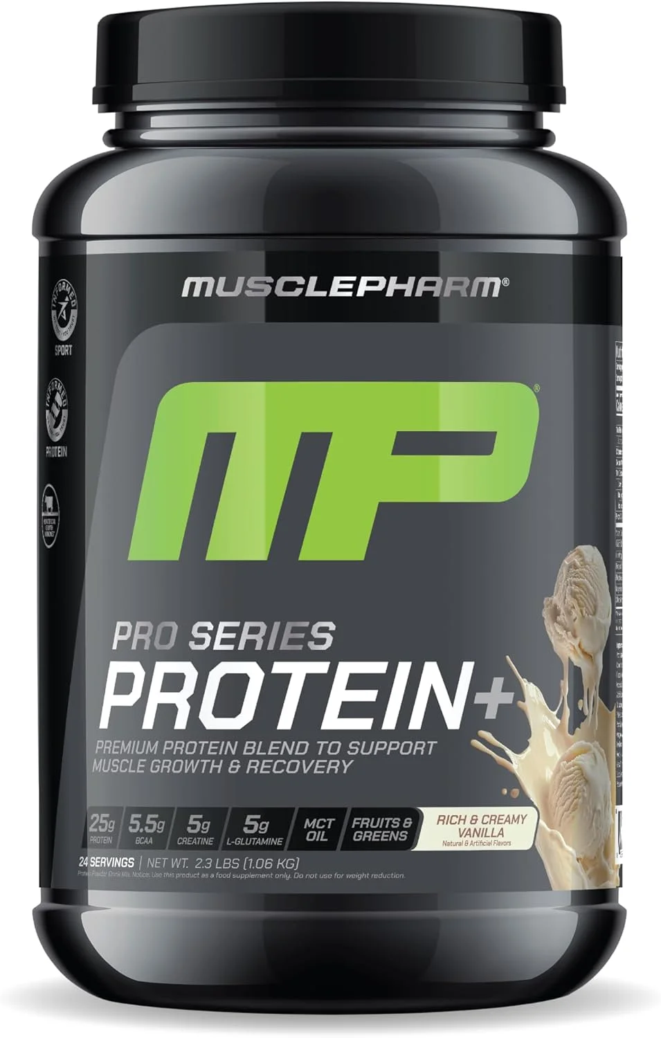 پروتئین پلاس سری Pro ماسل فارم، 26 گرم پروتئین وی در هر وعده | ترکیب حرفه ای 7 در 1 برای رشد عضلات و ریکاوری تمرین | وانیلی خامه ای، 2.5 پوند، 24 وعده پروتئین پلاس سری Pro ماسل فارم، 26 گرم پروتئین وی در هر وعده | ترکیب حرفه ای 7 در 1 برای رشد عضلات و ریکاوری تمرین | وانیلی خامه ای، 2.5 پوند، 24 وعده