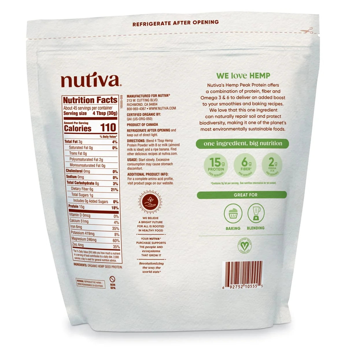 پودر پروتئین دانه شاهدانه ارگانیک فشرده سرد Nutiva، پروتئین خالص، 3 پوند، ارگانیک USDA، غیر GMO، تایید شده Whole 30، وگان، بدون گلوتن و کتو، پروتئین گیاهی با اسیدهای آمینه ضروری پودر پروتئین دانه شاهدانه ارگانیک فشرده سرد Nutiva، پروتئین خالص، 3 پوند، ارگانیک USDA، غیر GMO، تایید شده Whole 30، وگان، بدون گلوتن و کتو، پروتئین گیاهی با اسیدهای آمینه ضروری