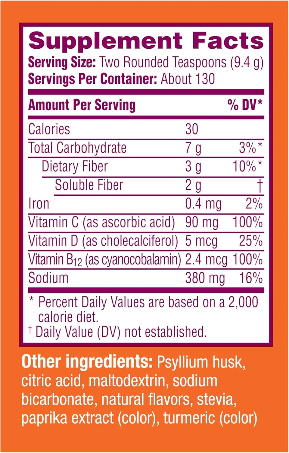 مکمل فیبر گازدار متابوسیل + متابولیسم، پودر فیبر پسیلیوم گیاهی با ویتامین B12 برای متابولیسم چربی ها و پروتئین ها، مکمل روزانه برای تنظیم، طعم مرکبات بدون شکر، 130 سروینگ مکمل فیبر گازدار متابوسیل + متابولیسم، پودر فیبر پسیلیوم گیاهی با ویتامین B12 برای متابولیسم چربی ها و پروتئین ها، مکمل روزانه برای تنظیم، طعم مرکبات بدون شکر، 130 سروینگ