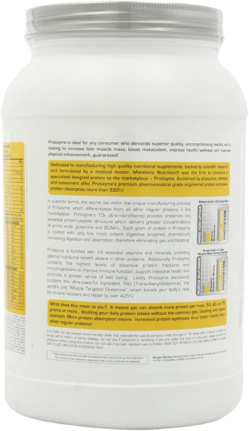 پودر پروتئین ProtiZyme از Metabolic Nutrition پودر پروتئین ProtiZyme از Metabolic Nutrition