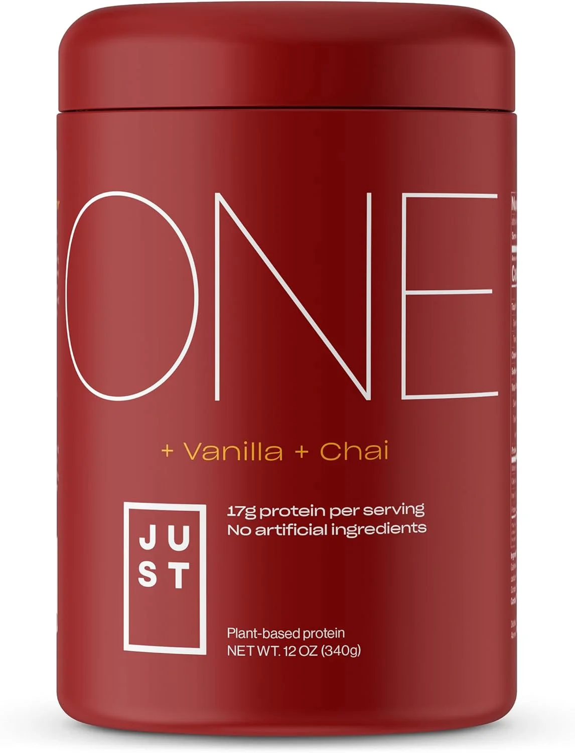 پودر پروتئین گیاهی جاست وان، وانیل چای، 340 گرم پودر پروتئین گیاهی جاست وان، وانیل چای، 340 گرم