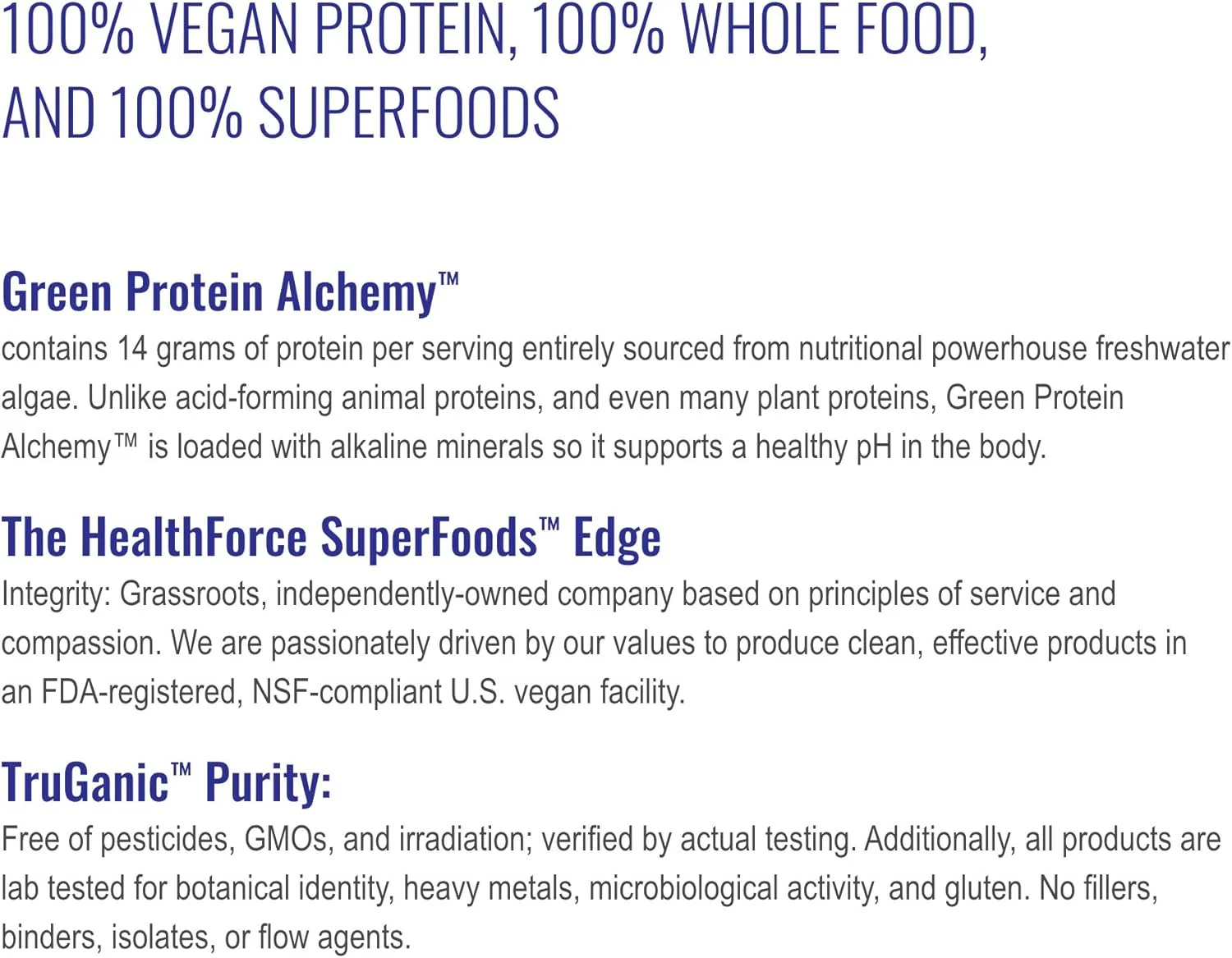 پودر پروتئین سبز Superfood Healthforce - 500 گرم پودر پروتئین سبز Superfood Healthforce - 500 گرم