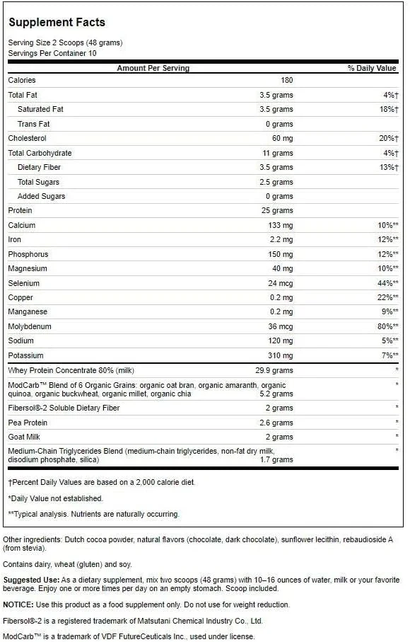 پودر پروتئین شکلاتی Swanson ULT Senior Muscle RET PD، ۴۸۰ گرم پودر پروتئین شکلاتی Swanson ULT Senior Muscle RET PD، ۴۸۰ گرم
