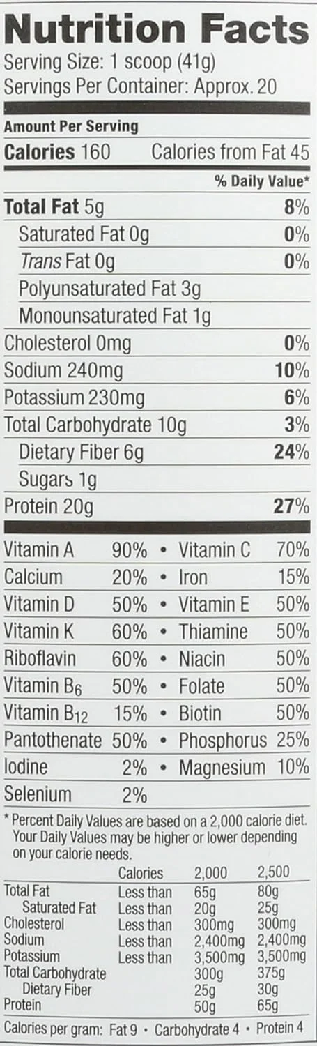 وگا وان شیک تغذیه ای همه در یک با طعم وانیل فرانسوی - پودر پروتئین گیاهی، بدون لبنیات، بدون گلوتن، غیر تراریخته، 828 گرم وگا وان شیک تغذیه ای همه در یک با طعم وانیل فرانسوی - پودر پروتئین گیاهی، بدون لبنیات، بدون گلوتن، غیر تراریخته، 828 گرم