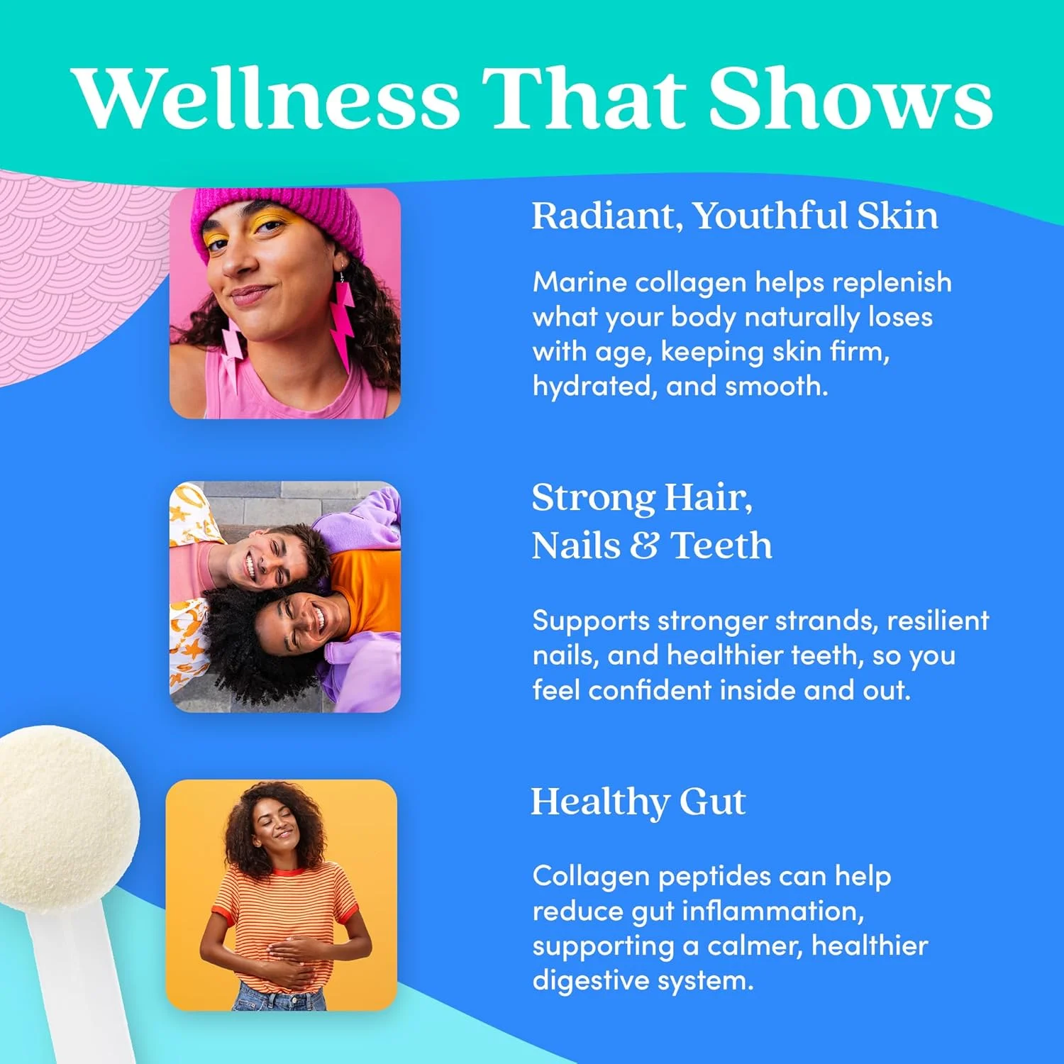 پودر پپتیدهای کلاژن دریایی بدون طعم Further Food، تهیه شده از ماهی صید شده در طبیعت به روش پایدار، هیدرولیز شده نوع 1، 2 و 3، 12 گرم پروتئین، 5.93 اونس