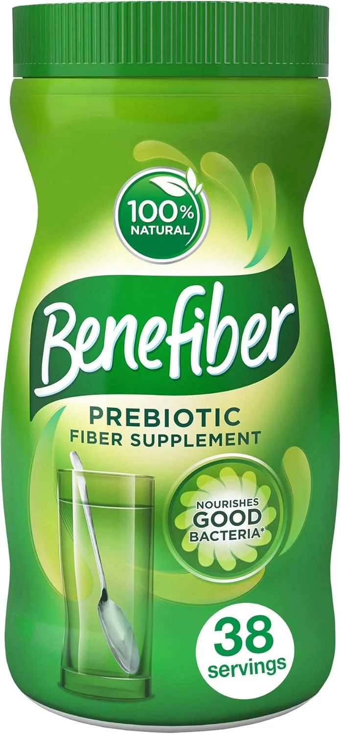 پودر مکمل فیبر پری‌بیوتیک روزانه Benefiber برای سلامت دستگاه گوارش، 100% طبیعی، شفاف و بدون طعم، 38 سروینگ / 153 گرم