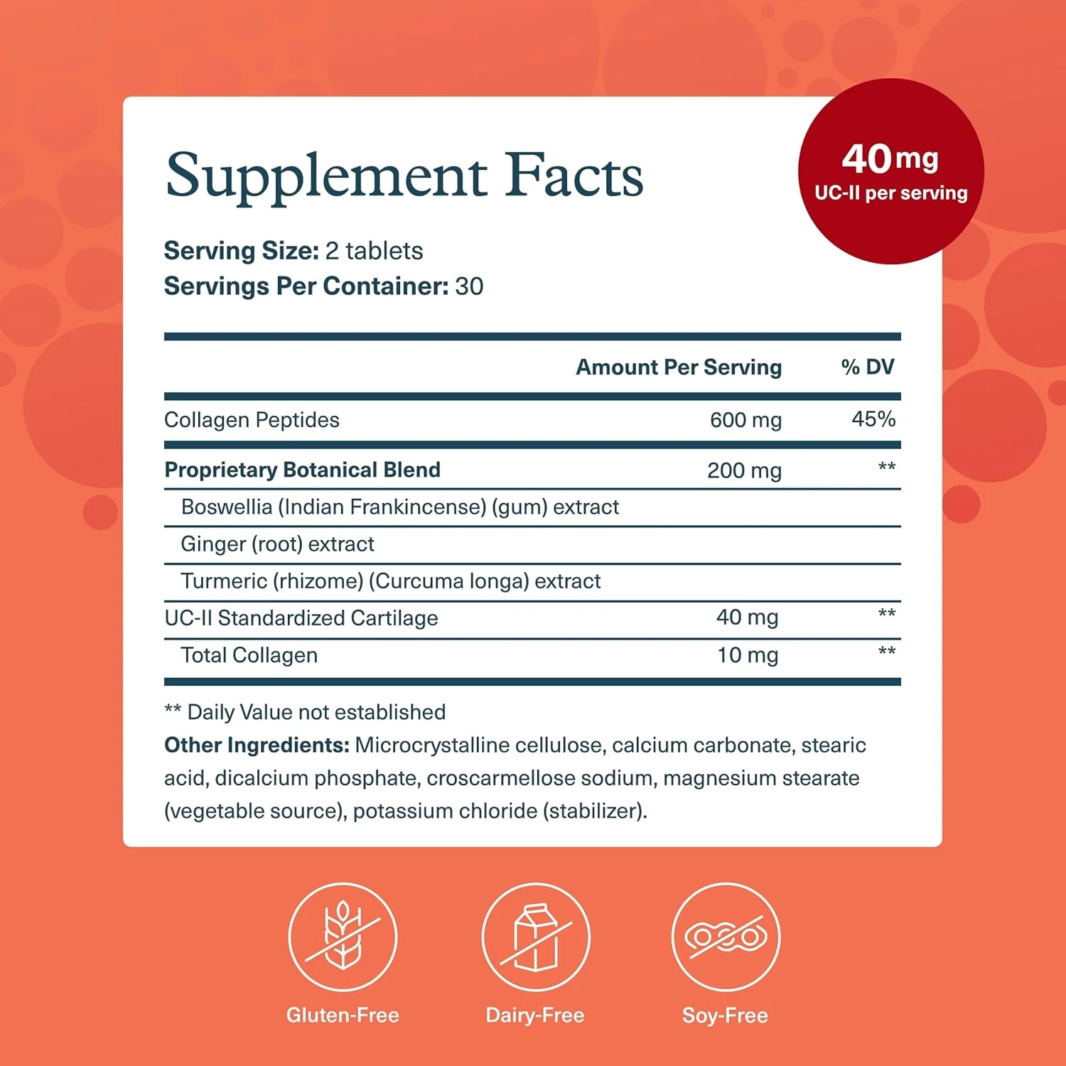 یوئوری کمپلکس مفاصل با UC-II - برای سلامت مو، ناخن، استخوان، مفاصل و عضلات* - برای مردان و زنان - با آمینو اسیدها، عصاره بوسولیا، زنجبیل و زردچوبه - 60 قرص (مصرف 30 روزه) یوئوری کمپلکس مفاصل با UC-II - برای سلامت مو، ناخن، استخوان، مفاصل و عضلات* - برای مردان و زنان - با آمینو اسیدها، عصاره بوسولیا، زنجبیل و زردچوبه - 60 قرص (مصرف 30 روزه)