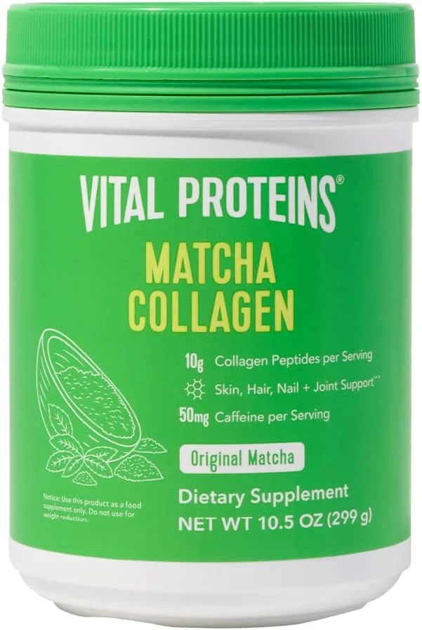 پودر پپتیدهای کلاژن ماچا Vital Proteins، پودر چای سبز ماچا، 297 گرم، طعم اصلی پودر پپتیدهای کلاژن ماچا Vital Proteins، پودر چای سبز ماچا، 297 گرم، طعم اصلی