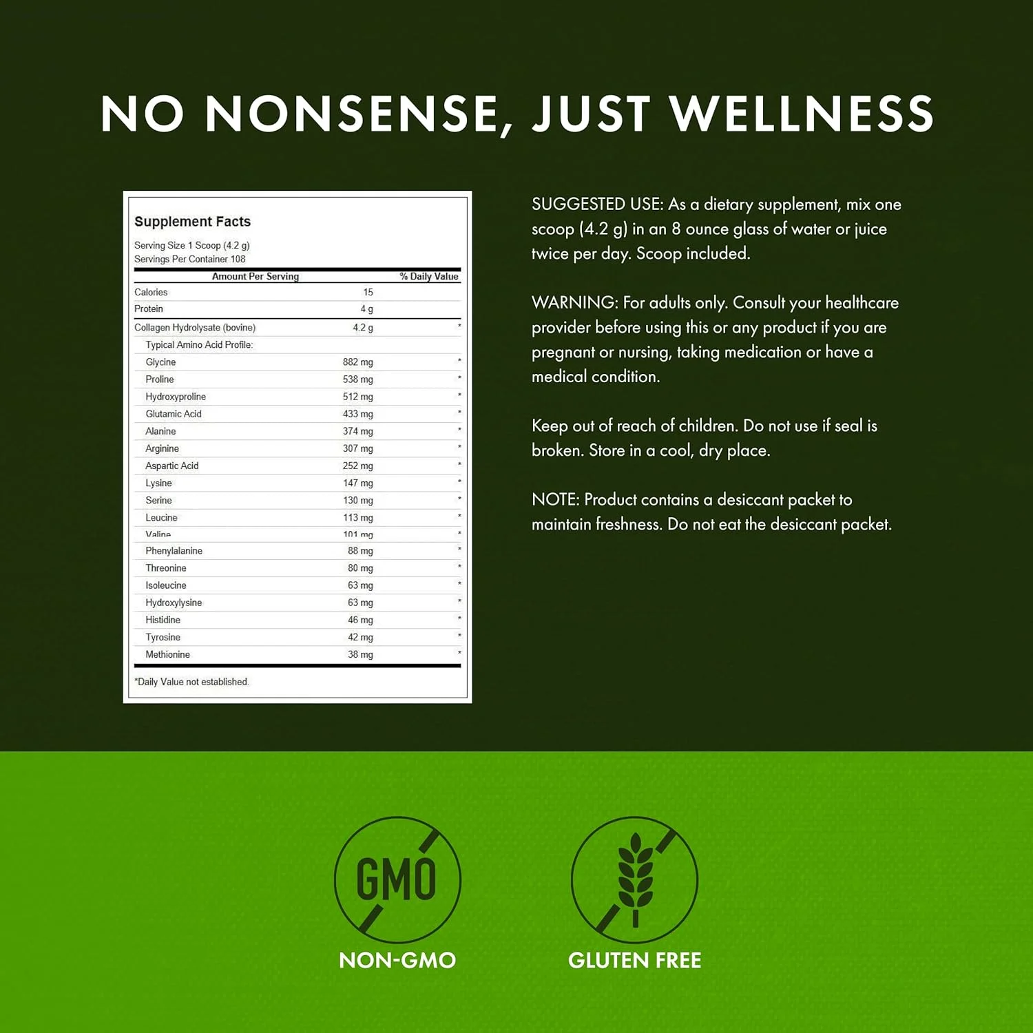 پودر کلاژن هیدرولیز شده سوانسون های پلینز - پودر پپتیدهای کلاژن برای حمایت از سلامت مو، پوست، ناخن و مفاصل - پروتئین های با قابلیت جذب زیستی برای تقویت استخوان، بافت و غضروف - (453 گرم)