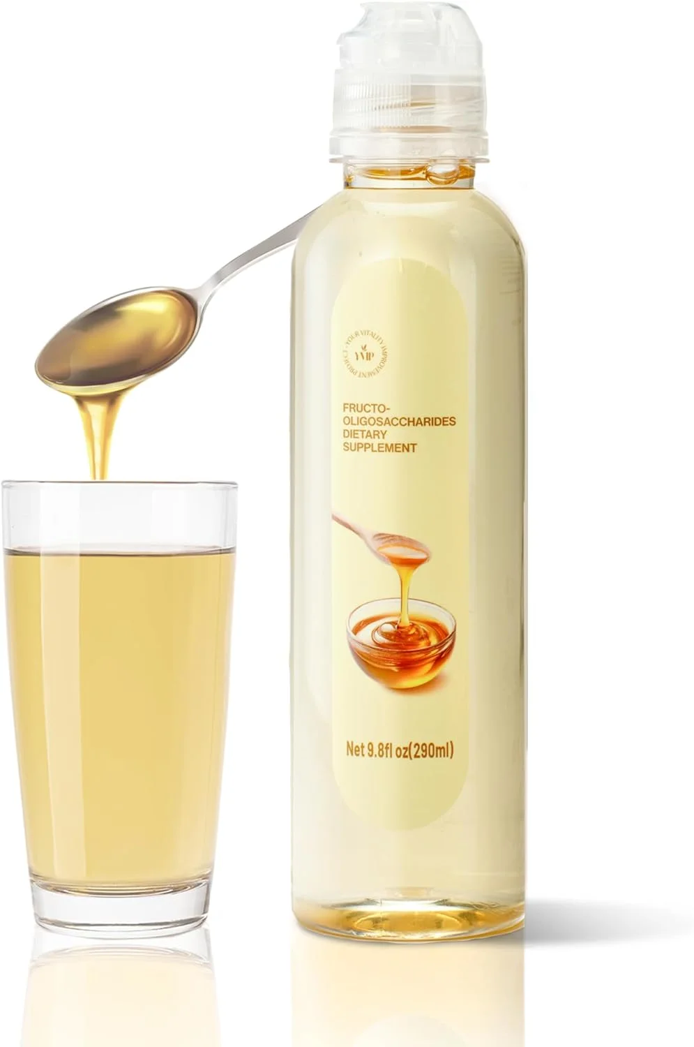 مکمل فیبر پری‌بیوتیک YVIP، شربت فروکتوالیگوساکاریدها (FOS)، فیبر پشتیبان روده برای سلامت روده بزرگ - گیاهی، مناسب برای گیاهخواران (290 میلی‌لیتر)