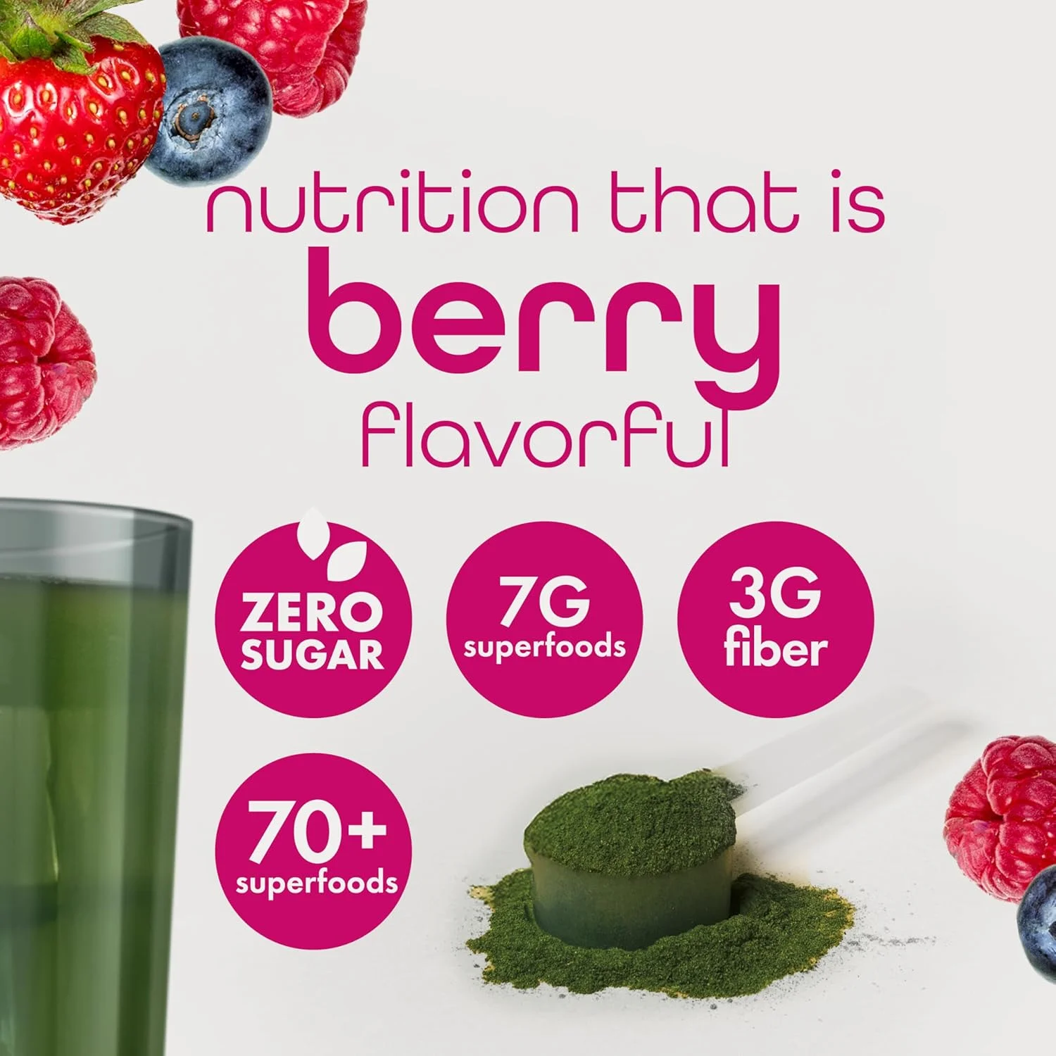 پودر سوپر گرین ارگانیک زنا نوتریشن، حاوی بیش از 70 ماده غذایی فوق العاده، بدون شکر، 3 گرم فیبر، اسپیرولینا، کلرلا، آنتی اکسیدان ها، پری بیوتیک/پروبیوتیک، آنزیم های گوارشی، میکس بری، 30 سروینگ