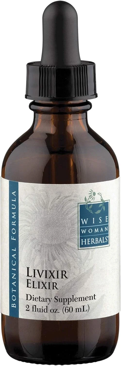 Wise Woman Herbals – Livixir 2 fl oz – پشتیبانی گوارشی کاملا طبیعی – ترویج عملکرد طبیعی و سالم کبد، کیسه صفرا و دستگاه گوارش