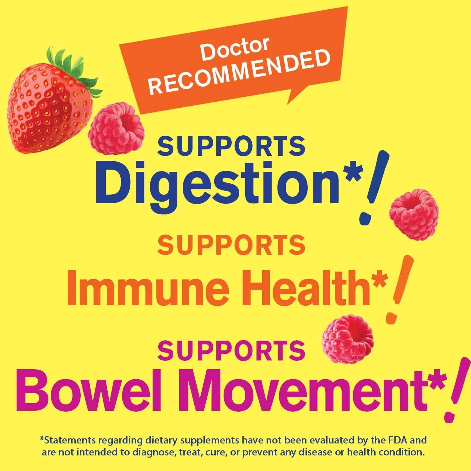 پاستیل فیبر پری‌بیوتیک WellYeah برای بزرگسالان، مکمل فیبر برای زنان و مردان - مکمل های فیبر برای سلامت دستگاه گوارش - وگان، بدون گلوتن و غیر تراریخته - طعم توت - 60 عدد