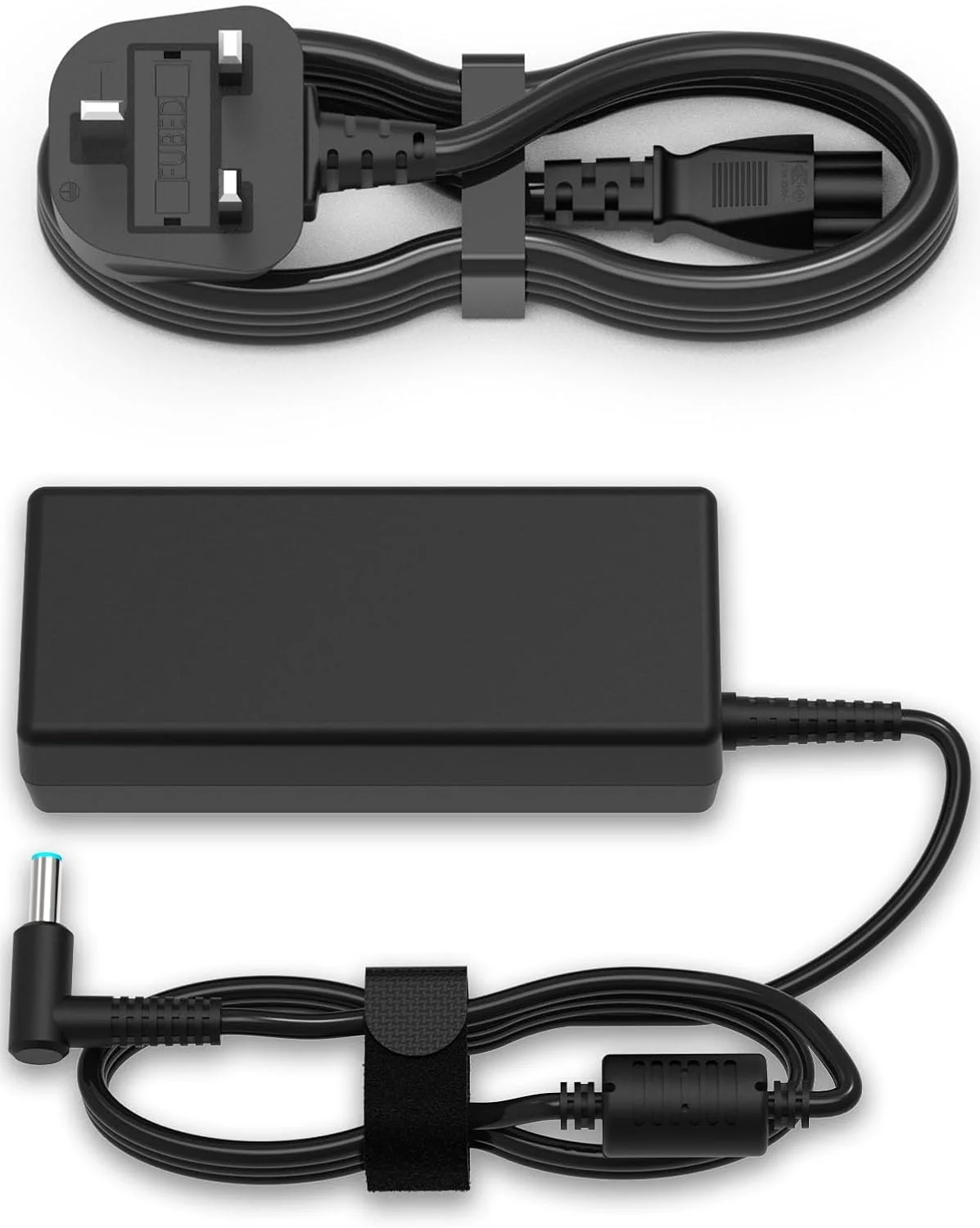 شارژر لپ تاپ 65 واتی سازگار با HP Pavilion x360، Stream، Envy، Spectre، Chromebook، ProBook سری G3-G7 و غیره