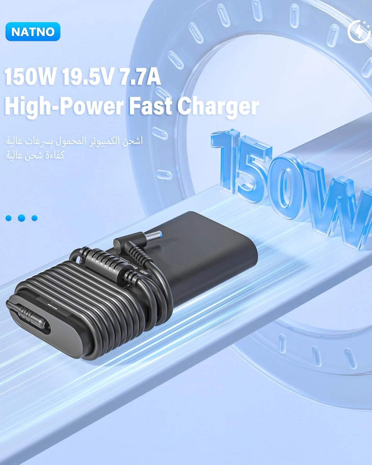 آداپتور شارژر 150 واتی AC برای HP Zbook 15 G3 G4 G5 G6 15u G3 ZBook Studio G4 G5 G6 G7 G8 Fury 15 17 G7 G8 Pavilion Gaming 15 17 OMEN 15 17 منبع تغذیه لپ تاپ