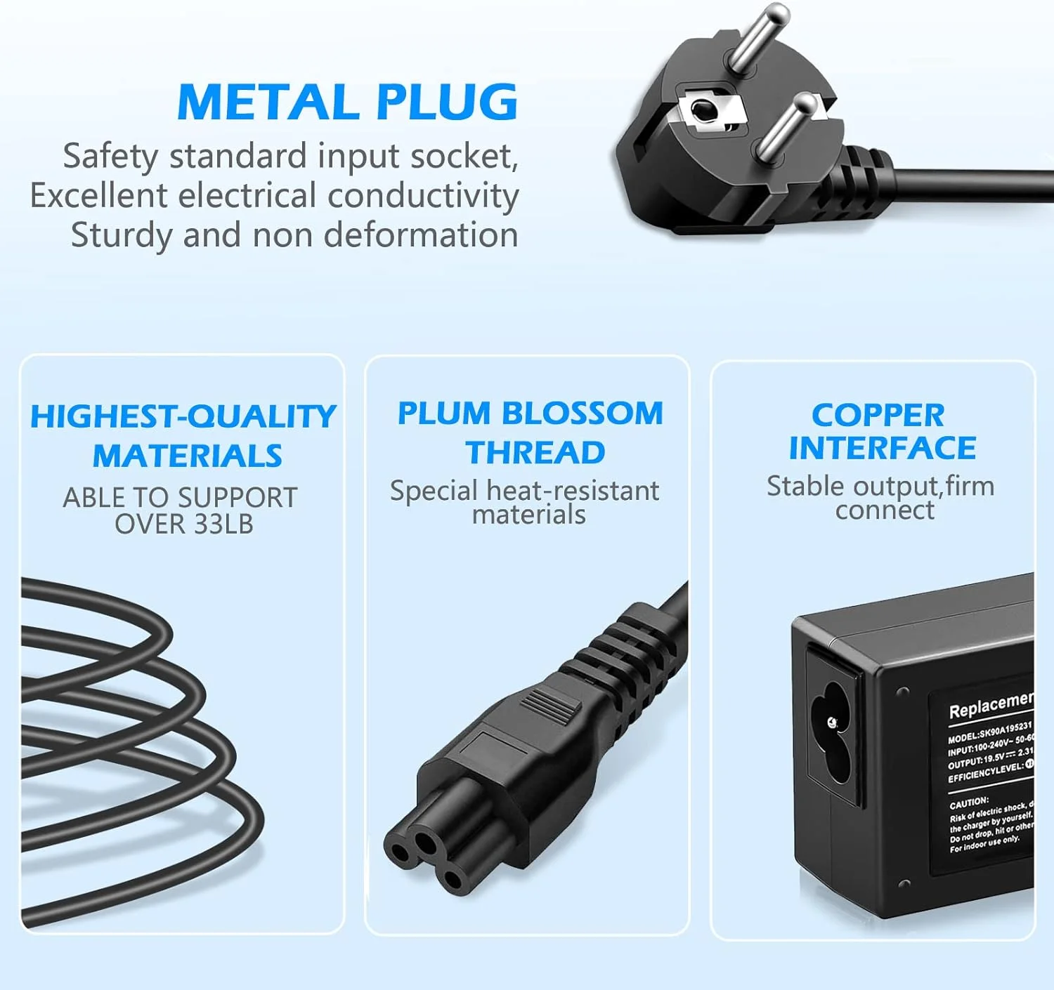 شارژر لپ تاپ 65 واتی برای HP Chromebook X360 11 14 15 G4 G5 G3، HP Pavilion 14 15 17 سری PA-1650-32HE 709985-001 741727-001، HP Flow 11 13 14 سری Pavilion X3 60M3 11 13 15 شارژر لپ تاپ 65 واتی برای HP Chromebook X360 11 14 15 G4 G5 G3، HP Pavilion 14 15 17 سری PA-1650-32HE 709985-001 741727-001، HP Flow 11 13 14 سری Pavilion X3 60M3 11 13 15