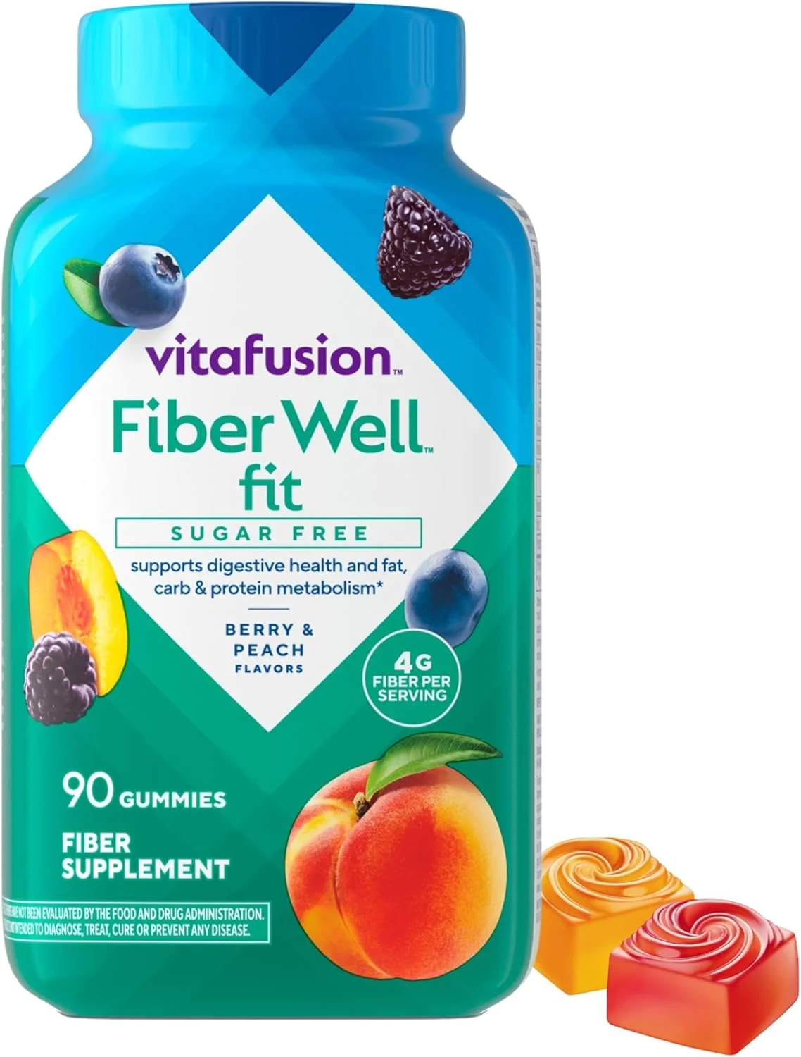 مکمل پاستیلی فیبر ویتافیوژن Fiber Well Fit، ۹۰ عدد (بسته بندی ممکن است متفاوت باشد)