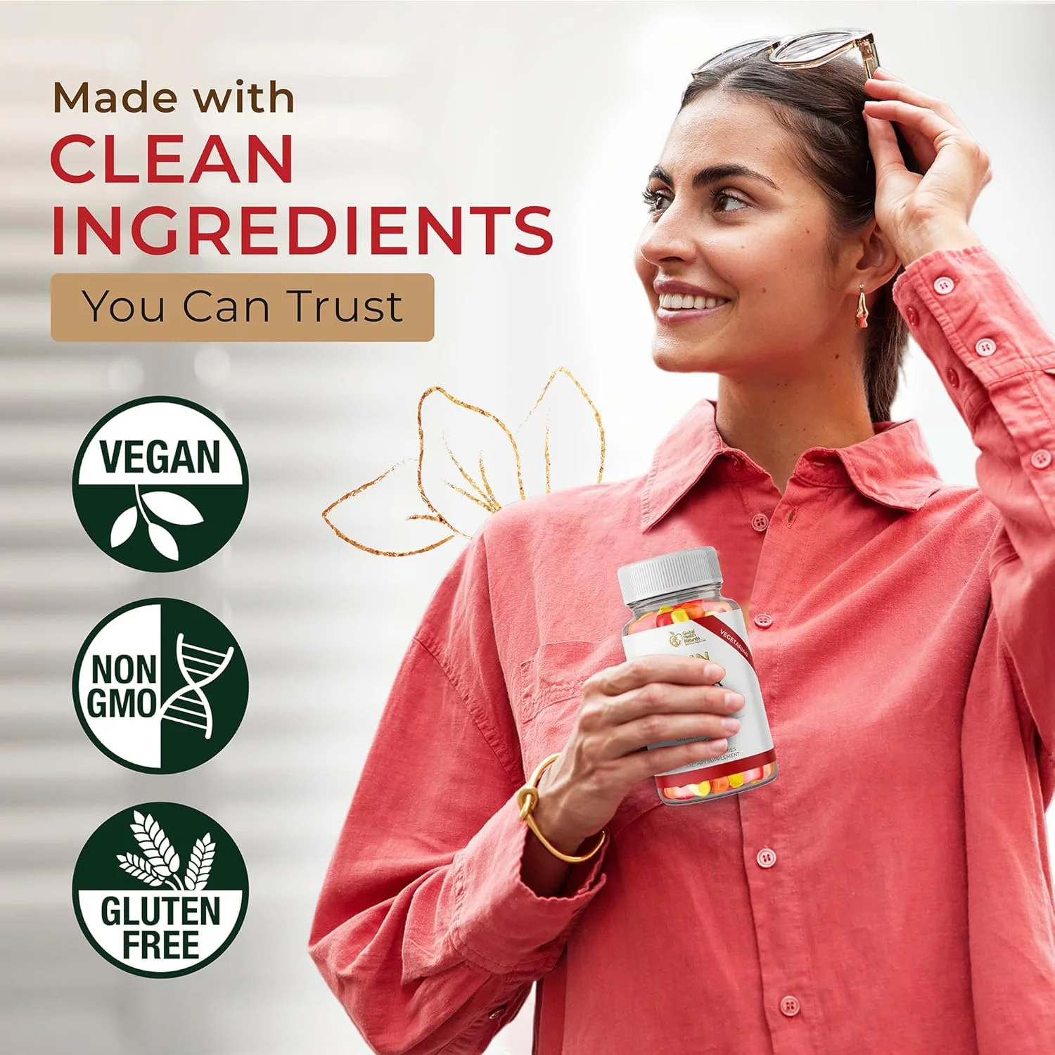 پاستیل فیبر گیاهی برای بزرگسالان - 3 گرم فیبر پری‌بیوتیک از اینولین در هر وعده - طعم‌های طبیعی توت فرنگی، هلو و شاه‌توت - غیر تراریخته، بدون گلوتن، بدون ژلاتین - 30 وعده