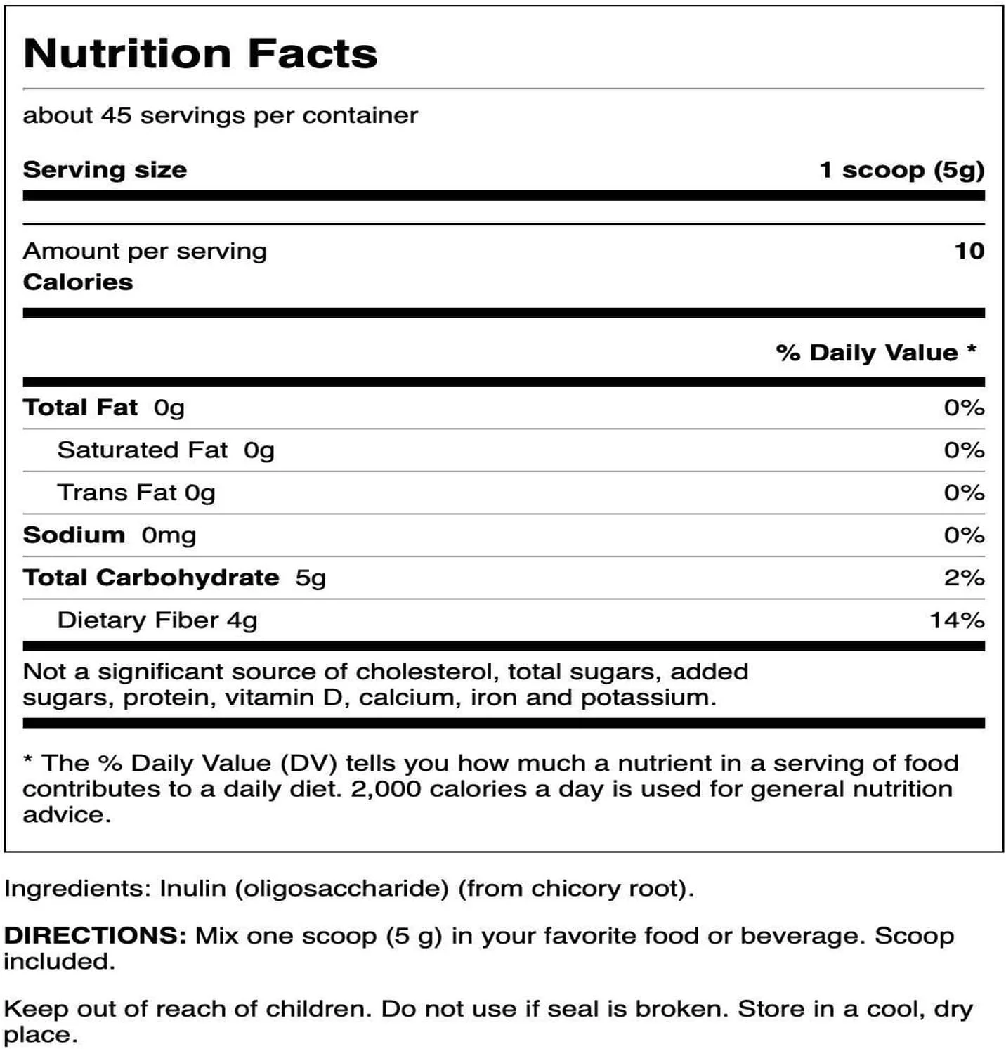 پودر اینولین Swanson - فیبر محلول پری‌بیوتیک برای بهبود سلامت دستگاه گوارش - FOS طبیعی از ریشه کاسنی برای پشتیبانی از عملکرد کلی روده - (226 گرم) (بسته 3 عددی)