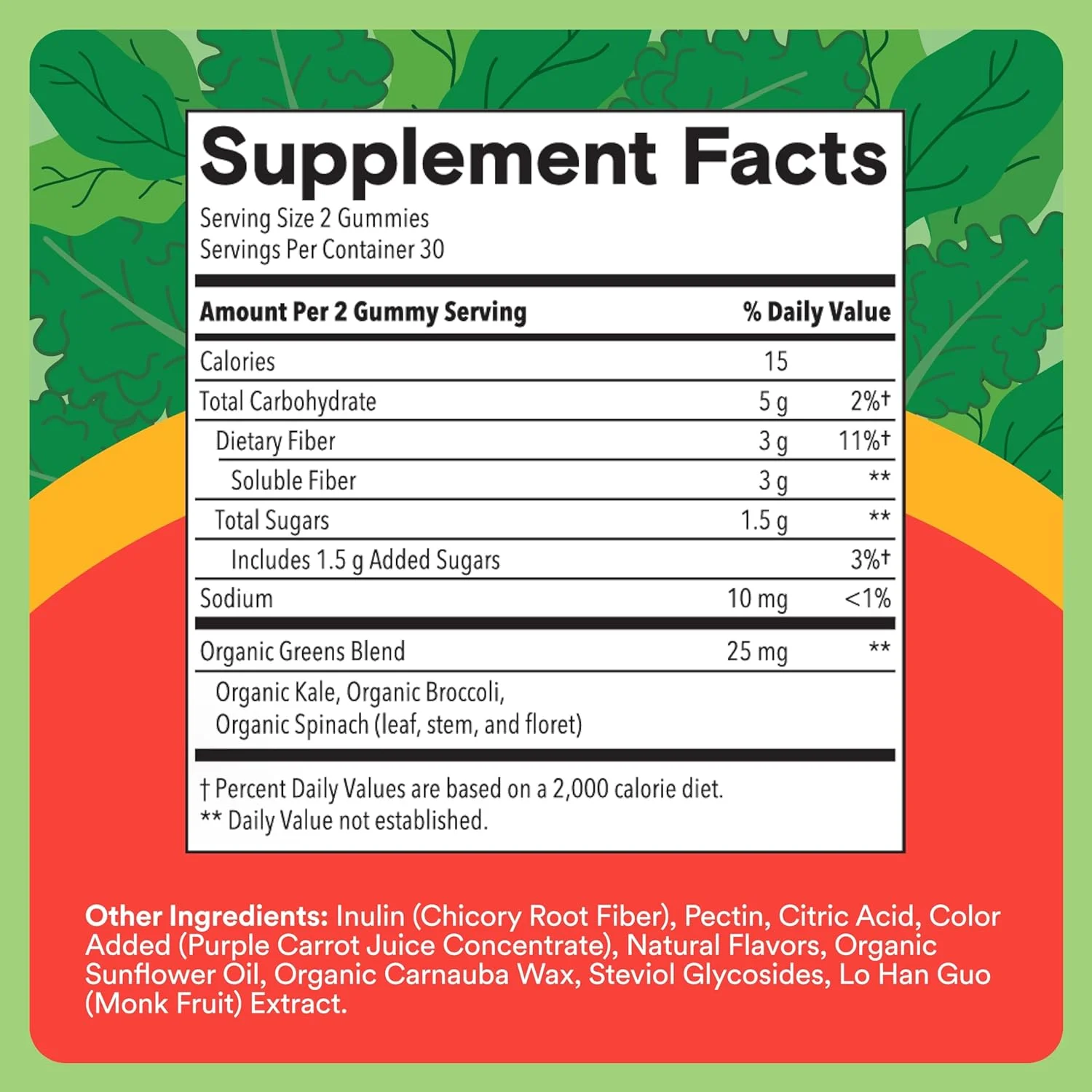 بسته پشتیبانی گوارش و ایمنی کودکان SmartyPants: فیبر و سبزیجات + پاستیل های الدرberry با فیبر پری بیوتیک، ویتامین های C، D3، B12 و روی - بدون گلوتن، غیر GMO، 60 عدد در هر بسته (بسته 2 عددی)